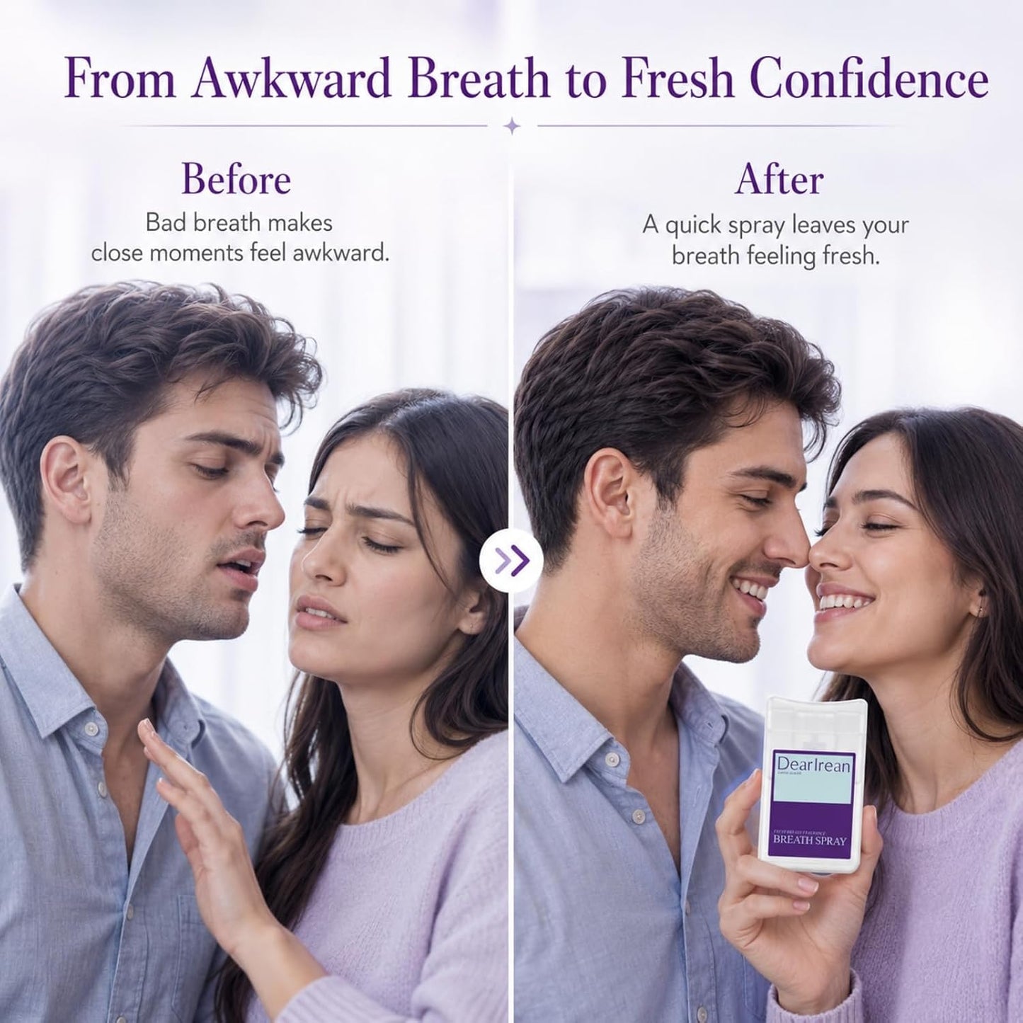 Breath Spray - Bad Breath Treatment for Adults | Dry Mouth Relief, Alcohol-Free, Cool Mint, 0.57 Oz