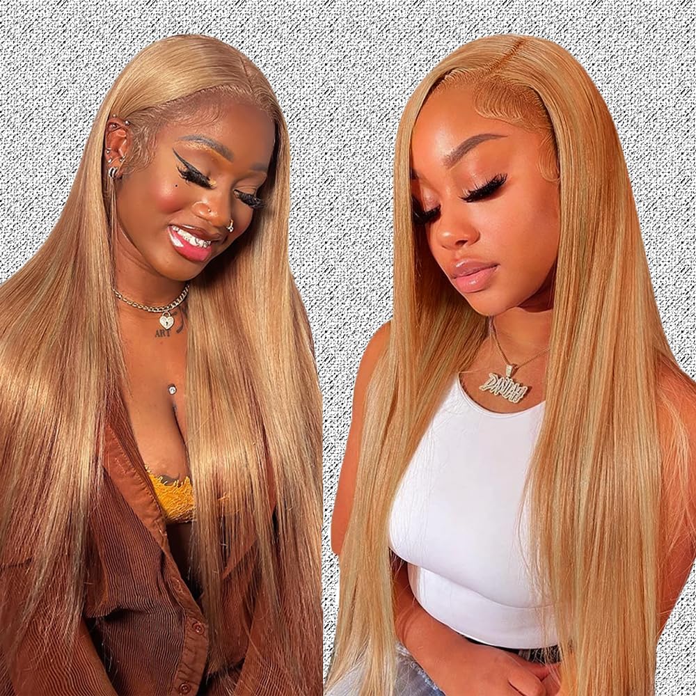 Honey Blonde Highlight Human Hair Bundles Brown Straight Bundles 20 20 20 Inch Brazilian Unprocessed Virgin Weave Human Hair Extensions