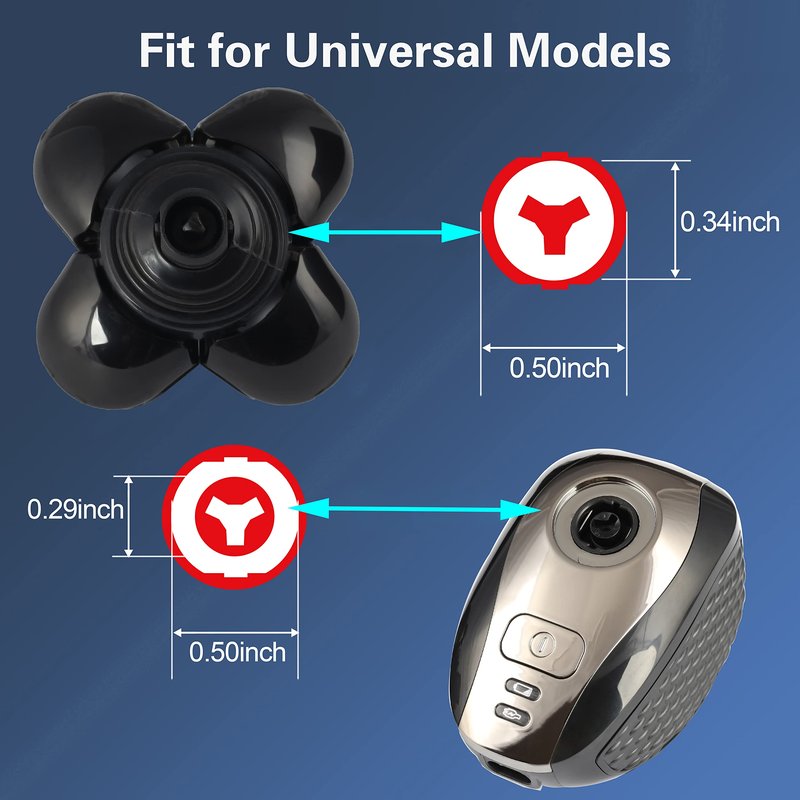 5 Blades Shaver Replacement Heads for Bald Men Easy to Clean Electric Shaver with Blade Cover