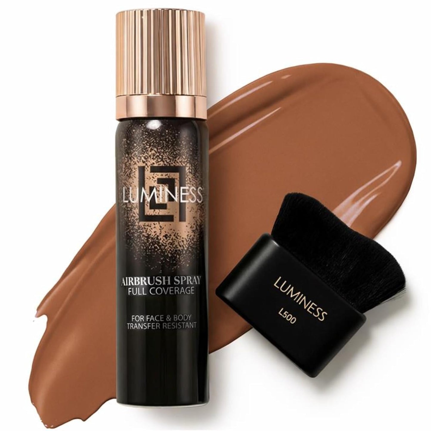 LUMINESS Airbrush Body Coverage Perfector - Waterproof Tattoo Cover Up Makeup | Full Coverage Foundation, 18-Hour Wear