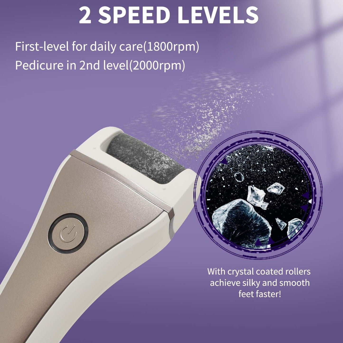 Electric Foot Callus Removers Rechargeable, Portable Electronic Foot File Pedicure Tools, Electric Callus Remover Foot Scrubber Kit, Professional Foot Care Ideal Gift for Dead, Hard Cracked Dry Skin