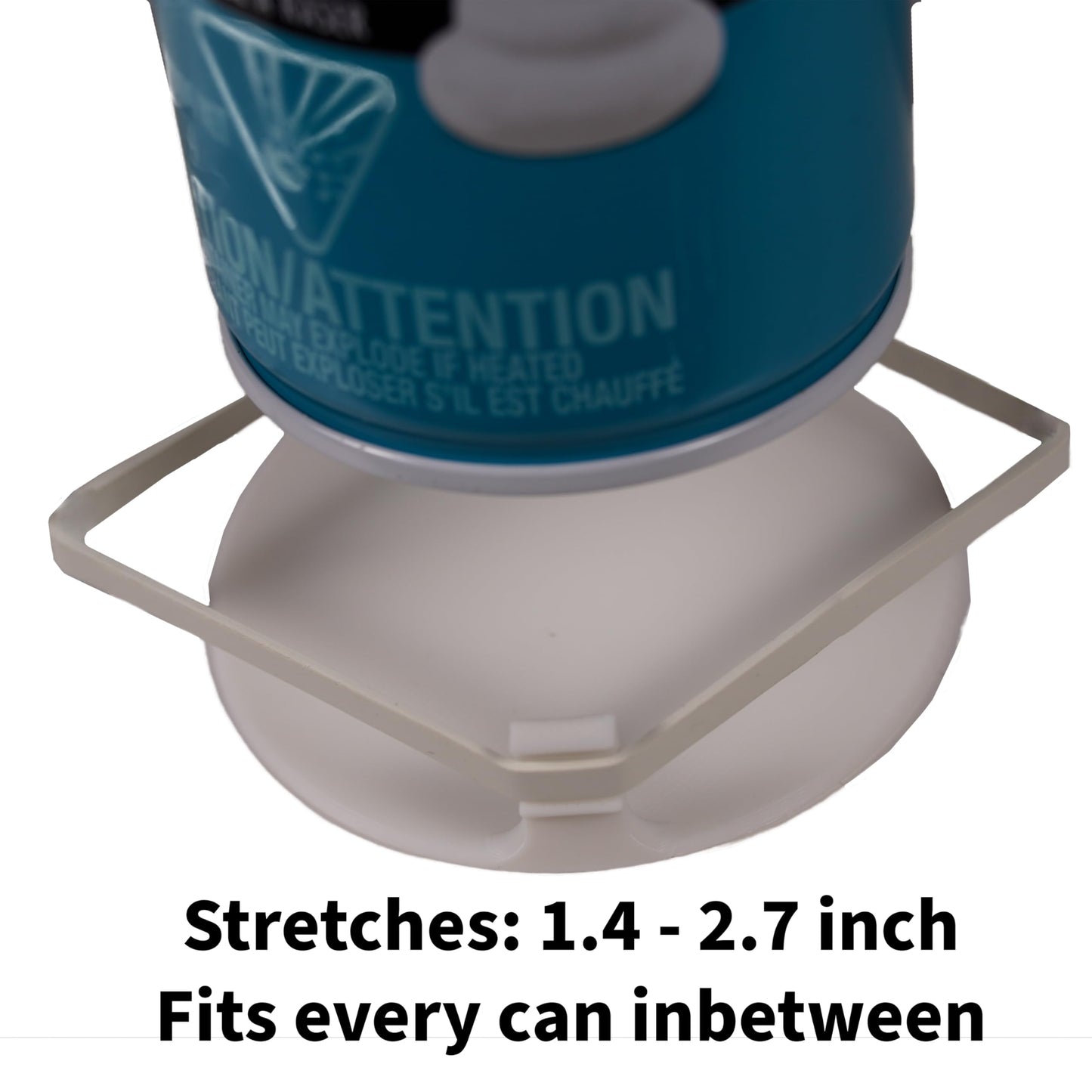 Universal Rust Prevention Coaster for Shaving Cream Cans – Fits 1.4"–2.7" – Stop Rust Rings on Shower Shelves, Tile, Granite, and Sink Surfaces