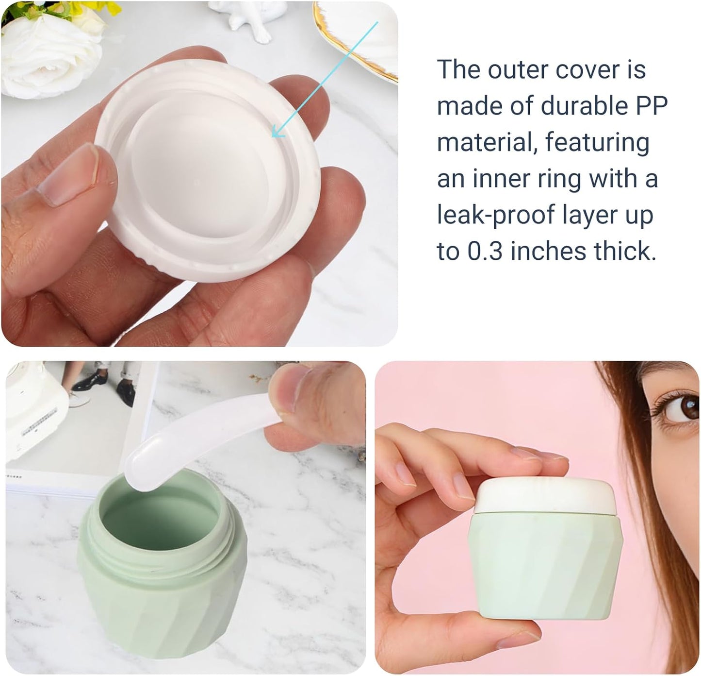 Travel Bottles for Toiletries - TSA Approved 3oz Leak-Proof Silicone Containers Kit | 11 Pack with Toiletry Bag