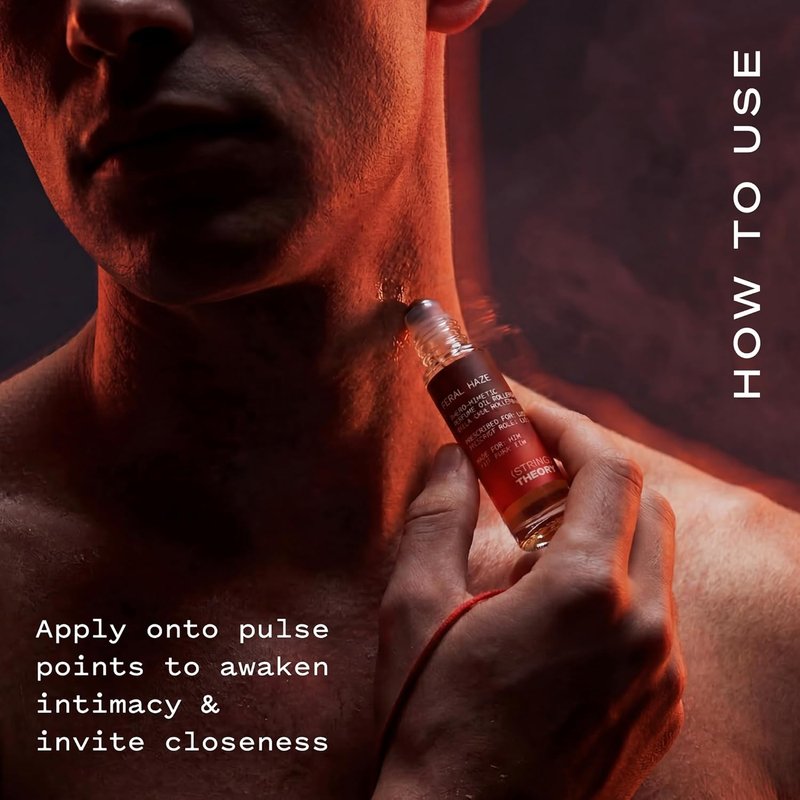 Men's Pheromone Roll-On Cologne Oil - Spicy & Smoky Vanilla Musk | Lasts 3 Hours