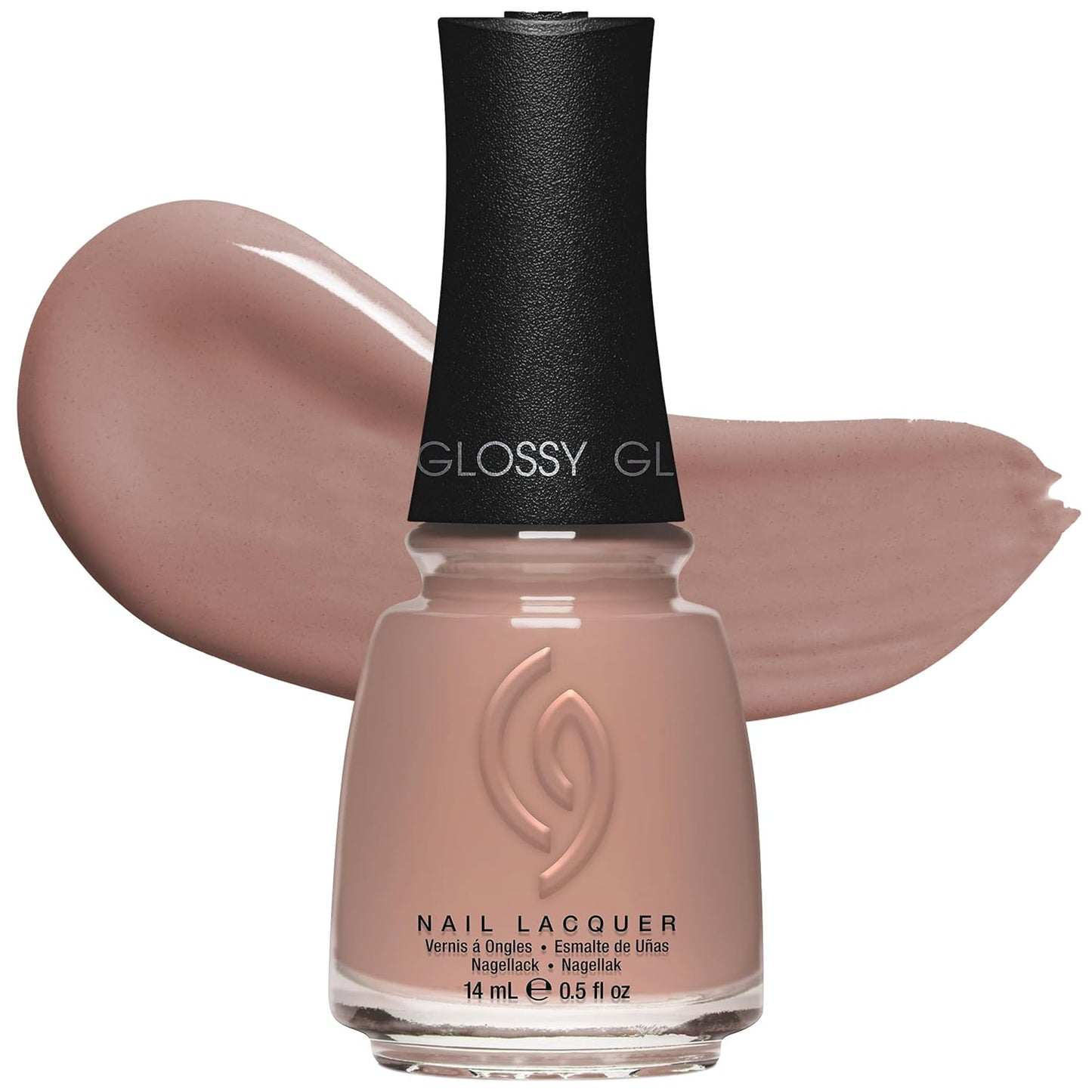 China Glaze Nail Lacquer - Moment in the Sunset Coral Pink Polish | Quick Dry, Chip Resistant, Shimmer Finish, 0.5 fl oz