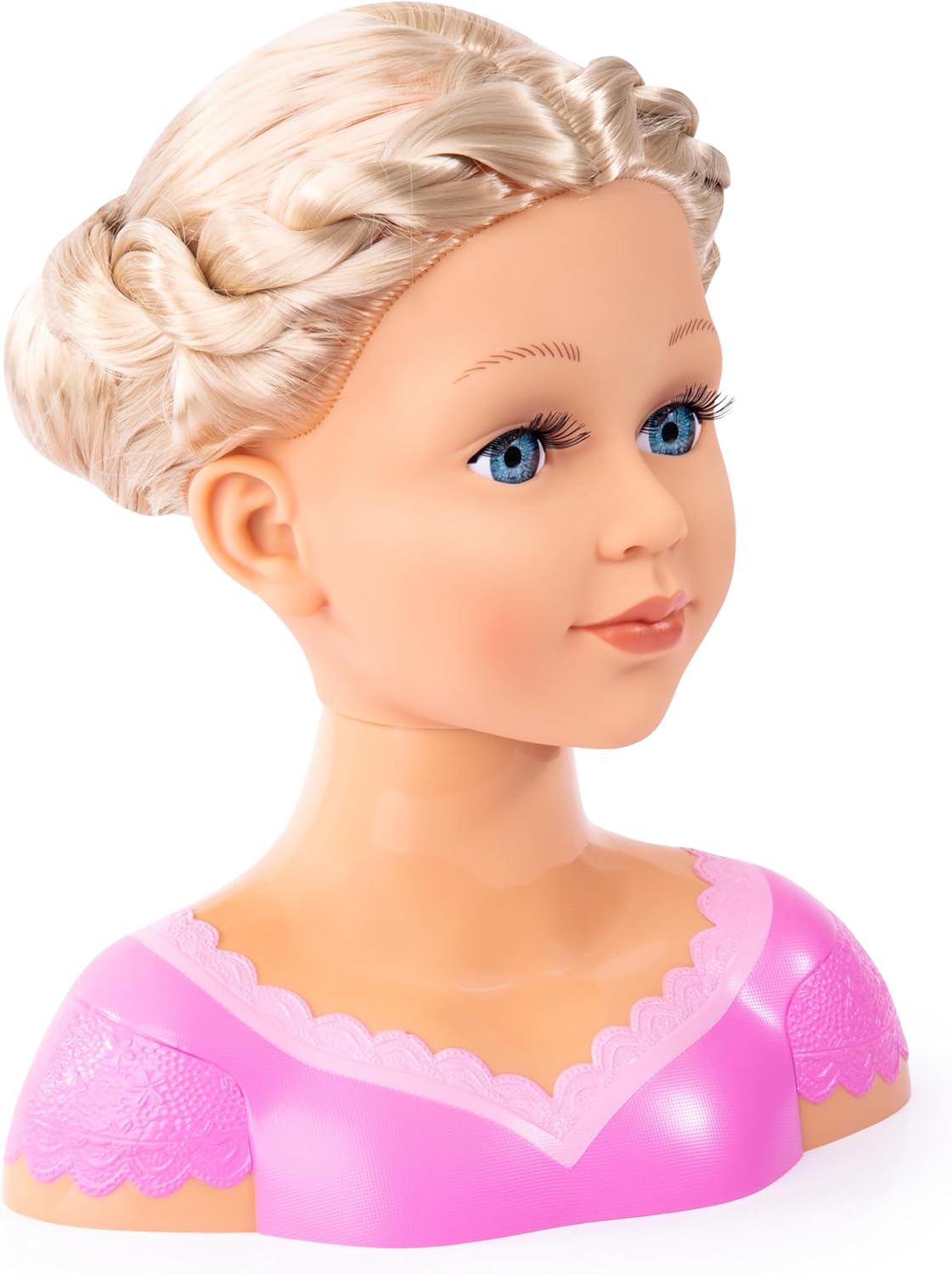 Charlene Styling Head - Blonde Super Model with Makeup | Realistic Hair Play