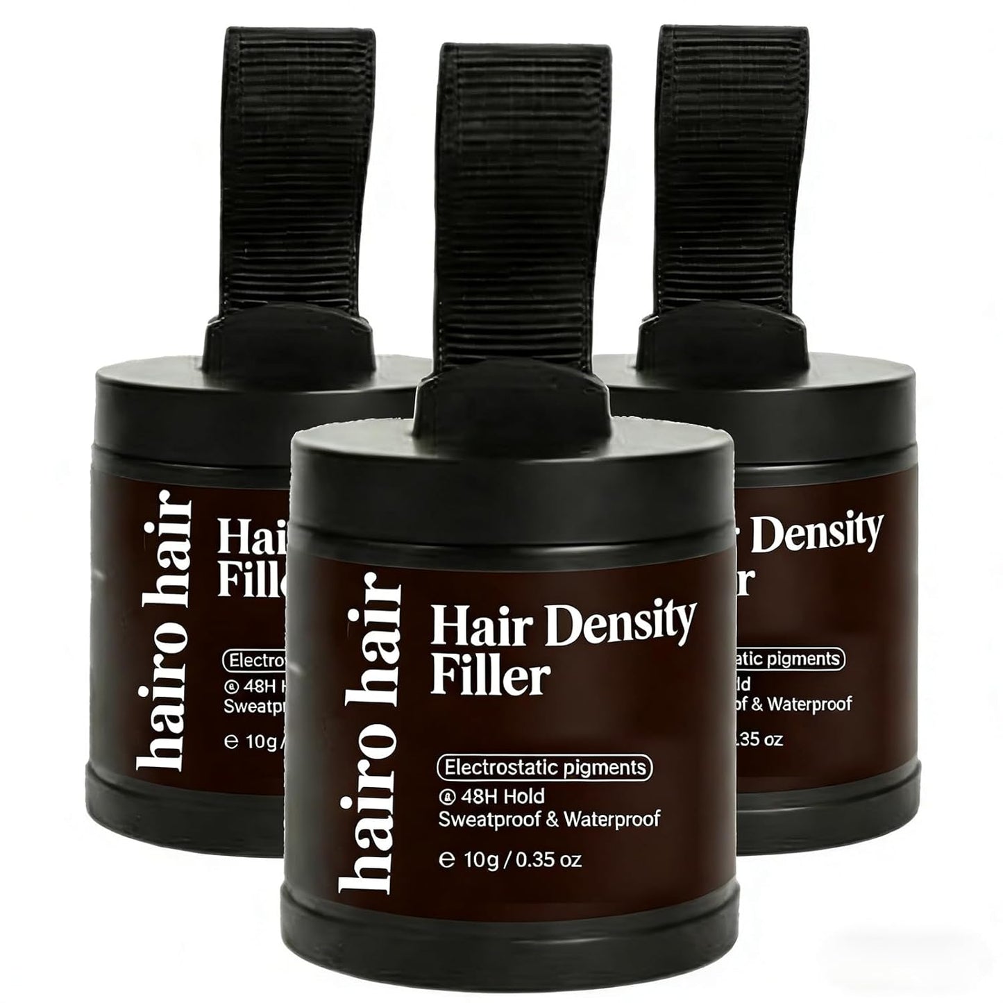 Hair Density Filler - 24-Hour Stain-Proof Powder for Bald Spot Concealing | Instant Coverage for Men & Women, Light Brown