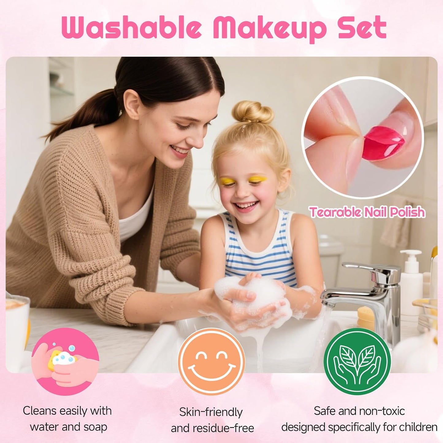 Kids Makeup Kit for Girls 5-12 | Real Washable Makeup Set - Perfect Birthday & Christmas Gift