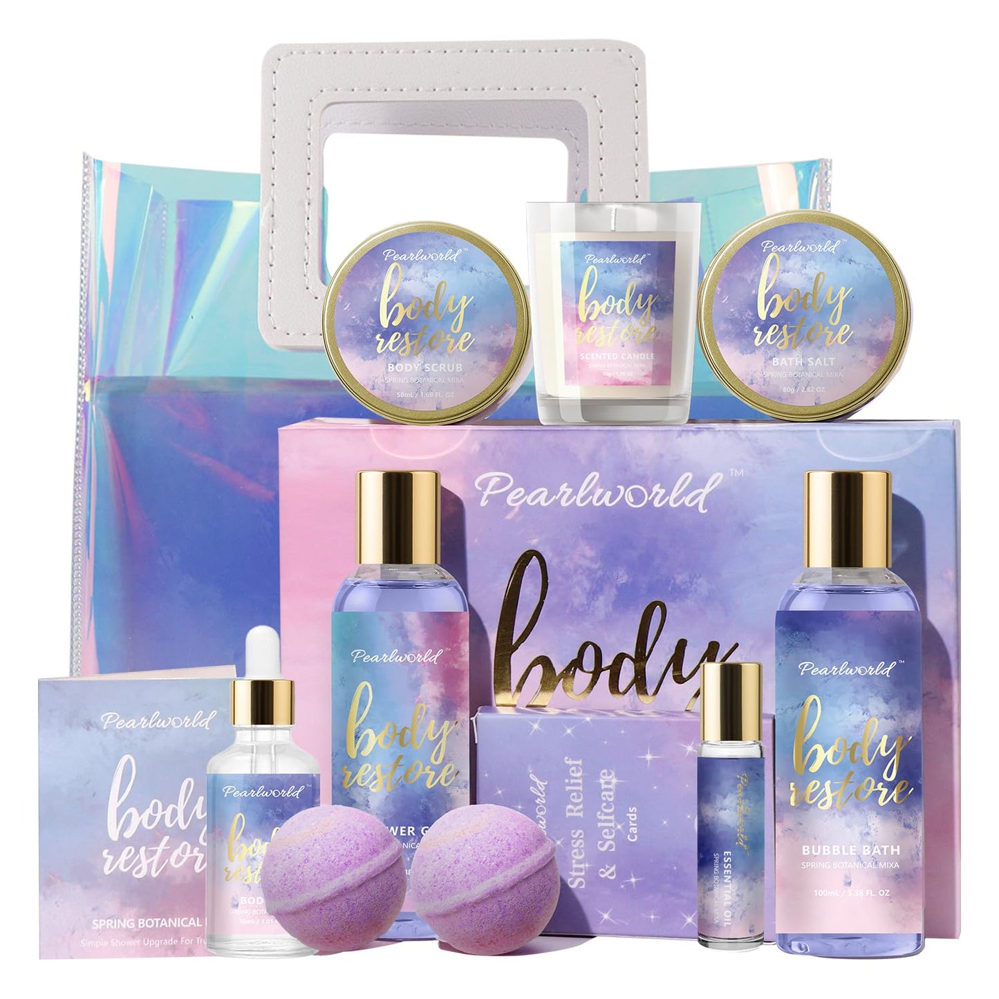 Ocean-Scented Bath Spa Set - 12-Piece Men's Self-Care Gift Kit | Perfect for Father's Day & Birthdays