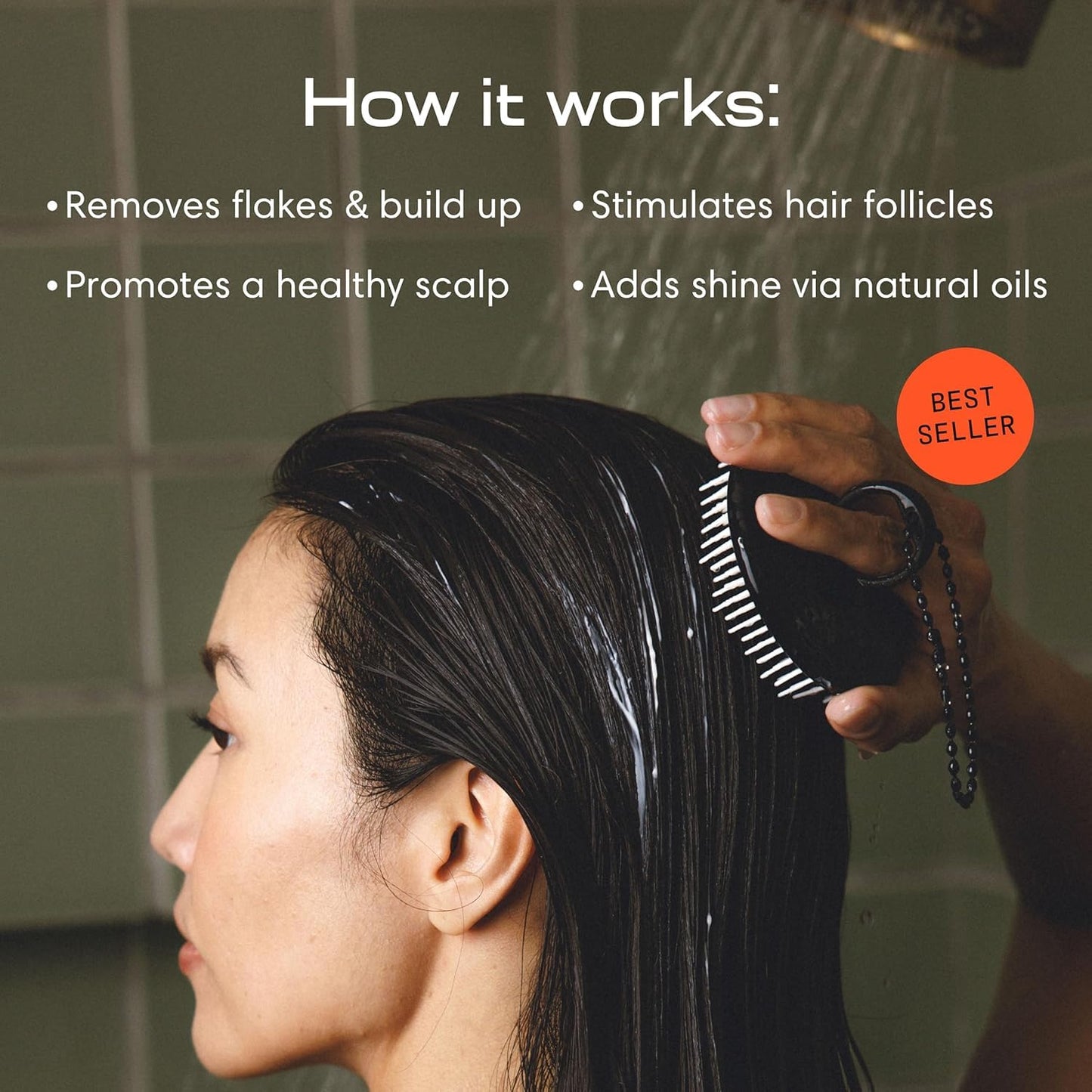 Jupiter Scalp Exfoliator - Ergonomic Scalp Massager & Dandruff Comb | Purple Hair Care Tool