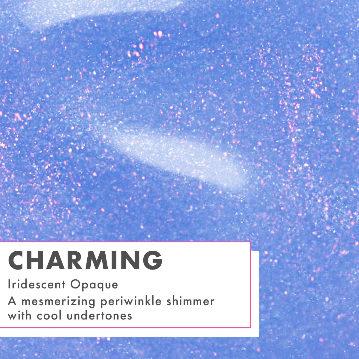 Quick Dry Summer Nail Polish - Vegan, Cruelty-Free | Charming Periwinkle Shimmer | Lasts Up to 5 Days
