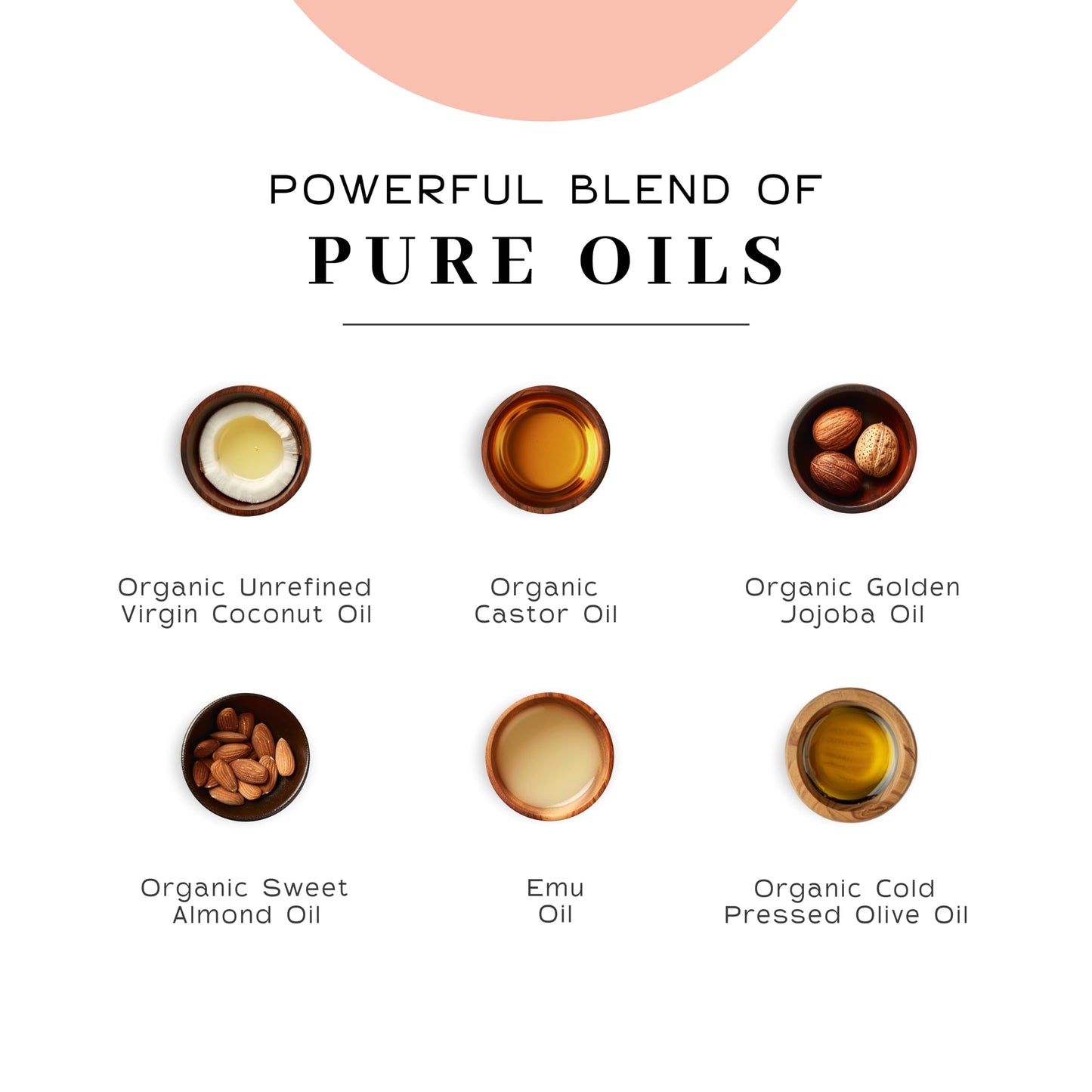 Vanman - Protection Oil Hair Serum - Infused with Castor, Jojoba, Almond, Olive, Emu, Coconut Oil - Fragrance-Free Growth Serum - For Dry and Frizzy Hair - 4 Ounce
