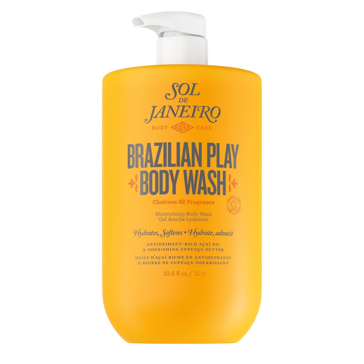 Brazilian Play Body Wash - Moisturizing Shower Gel in Cheirosa 62 Scent | Nourishing Formula for Soft Skin
