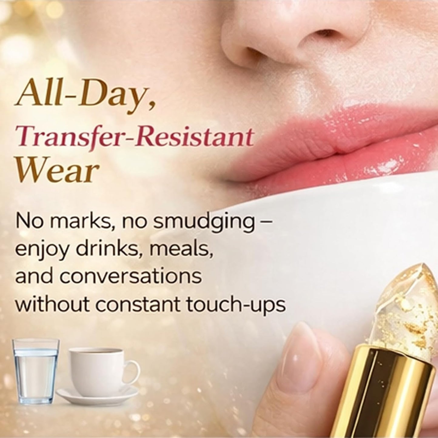 Color Changing Lipstick for Mature Women - Hydrating Tinted Balm, Long-Lasting 8h Transfer-Resistant | Personalized Shades (2PCS)
