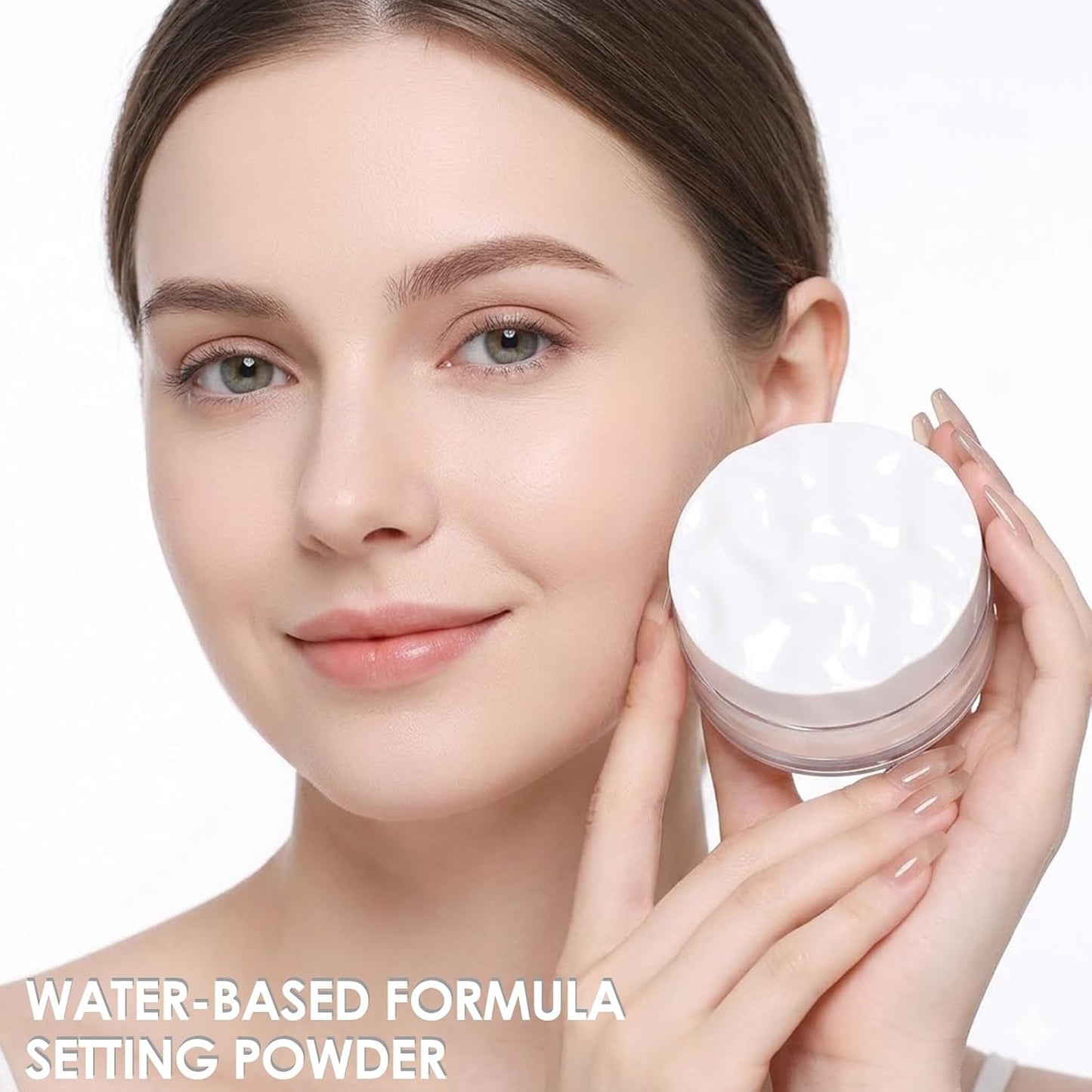 Aqua Setting Powder - Water-Based Translucent Loose Powder for Hydrating Matte Finish | Lightweight & Waterproof, Long-Lasting Oil Control