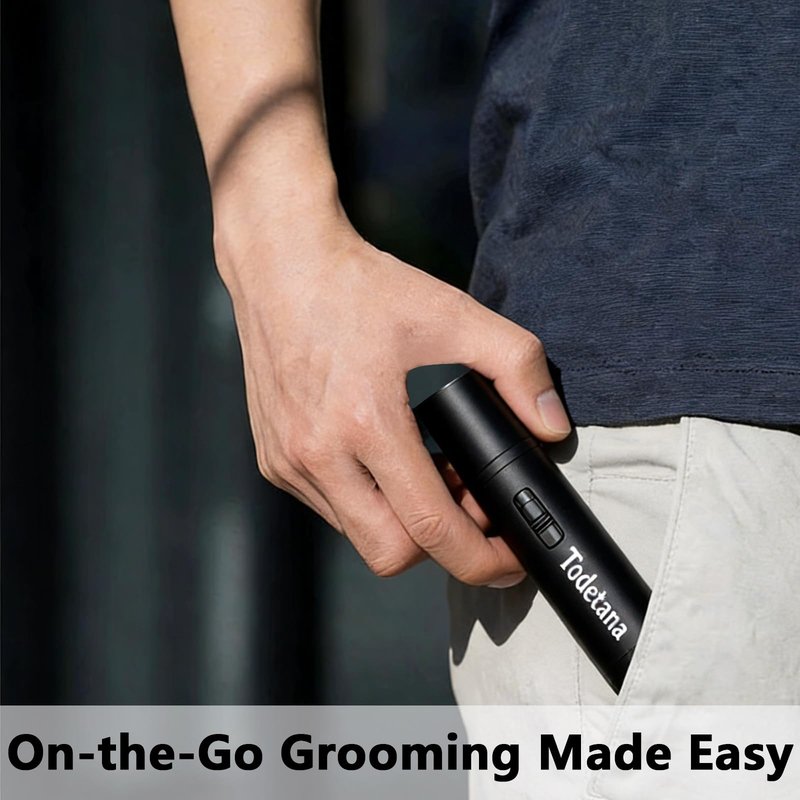 Todetana Nose Hair Trimmer for Men & Women, Painless Electric Nose & Ear Hair Trimmer, 360° Precision Trimming, USB Rechargeable, Easy Clean, Portable Grooming Tool, 2 Pack