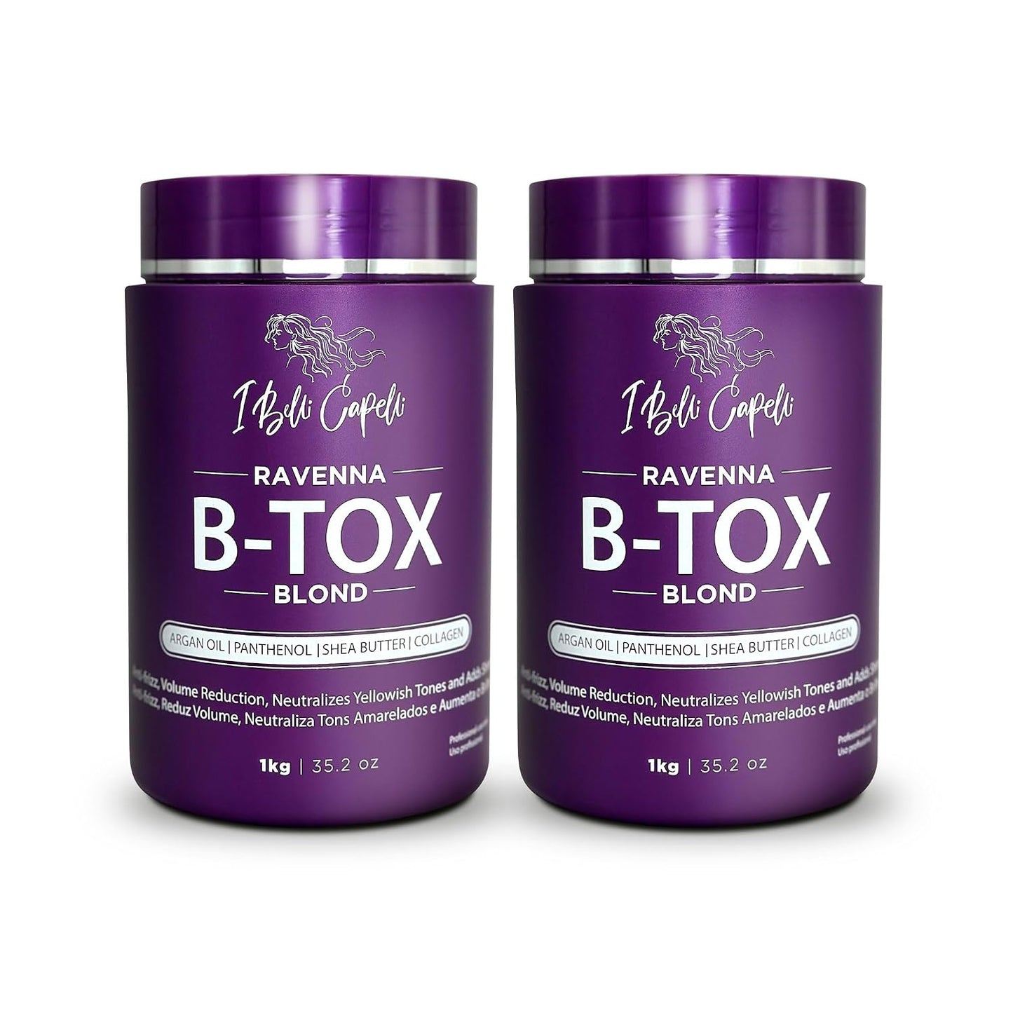Professional Keratin Hair B-tox Treatment - Smoothing & Straightening System | 3x1L (105.8oz)
