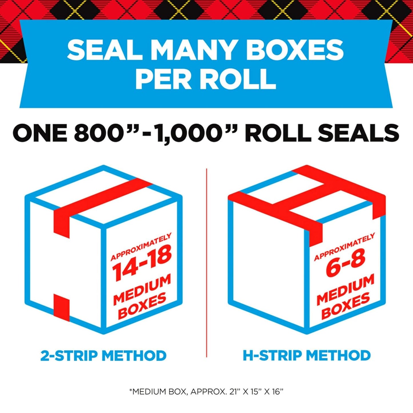 Scotch Heavy Duty Packaging Tape - 2 Inch x 800 Inch Clear Roll | 2 Count for Secure Sealing