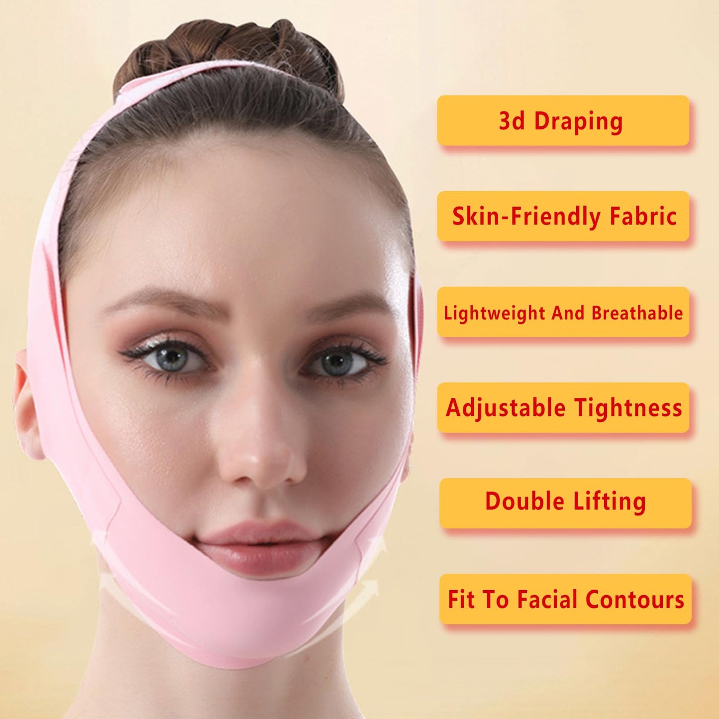 HGHJHVJ Post Surgical Chin Strap Silicone Face Mask Dou Ble Chin Reducer, V - Line Lifting Mask Chin Strap For Sleeping - Sculpting Jawline & Double Chin Reduction