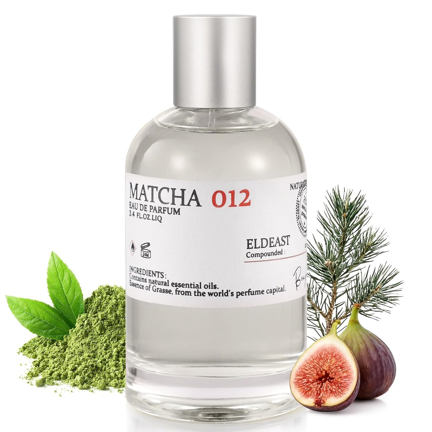 Matcha 012 Perfume - Unisex Oriental Fragrance with Matcha Tea, Fig & Cedar | 3.4 oz / 100 ml