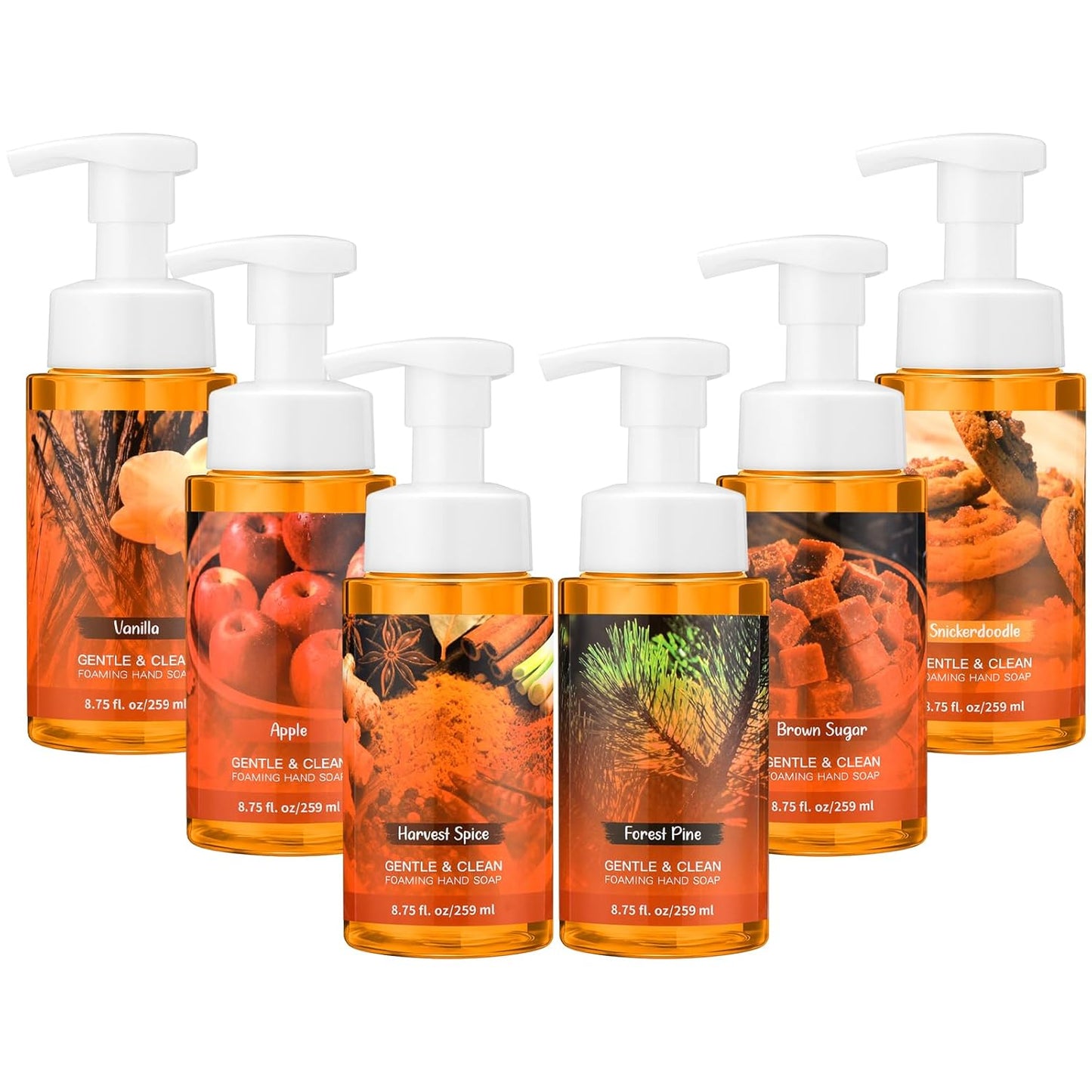 Funny Fruit Foaming Hand Soap - Moisturizing Liquid Foam | 6 Pack, 8.75 Fl Oz - Perfect Gift for Teachers & Nurses