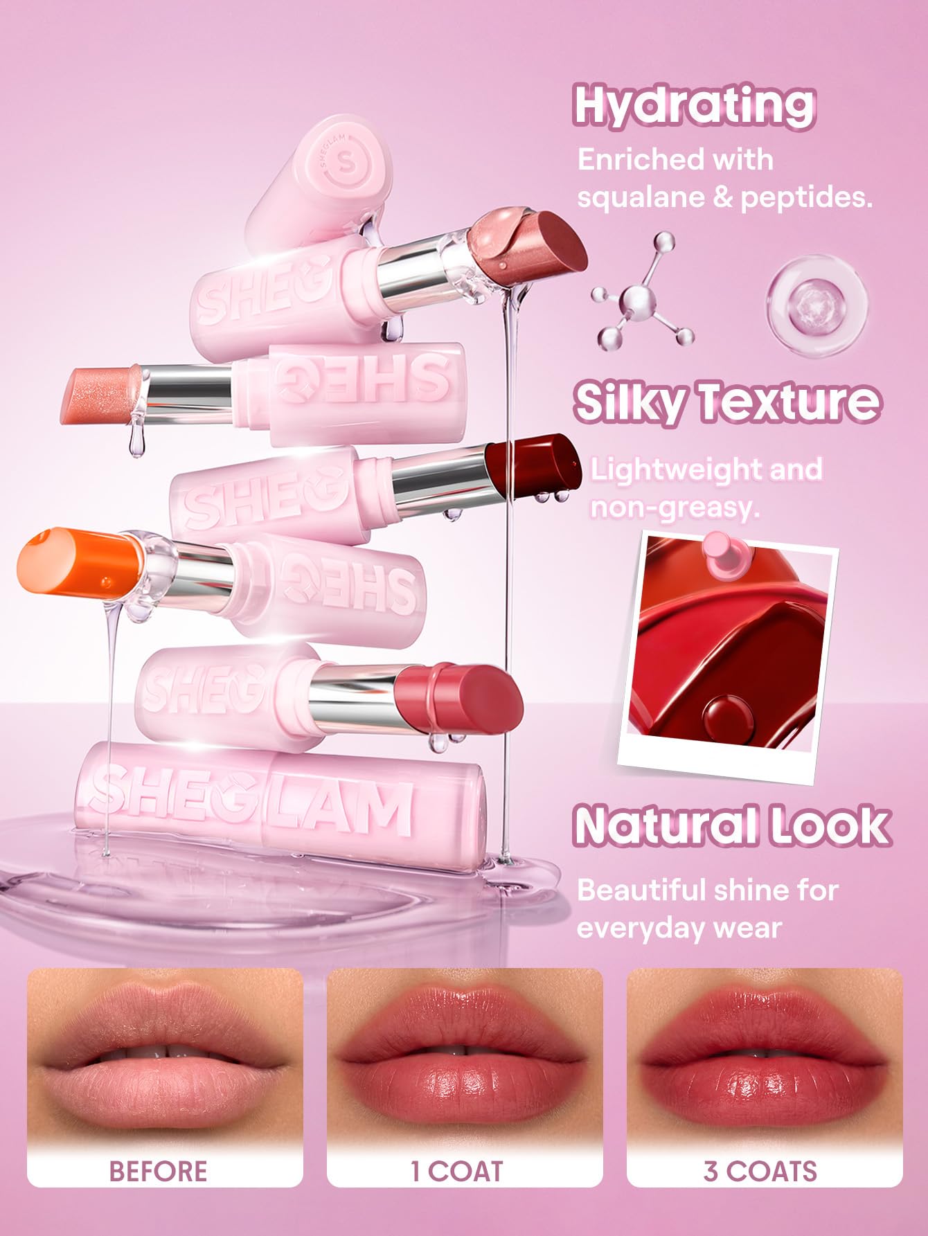 SHEGLAM Silk Slip Lip Oil Balm-305 Jam Session
