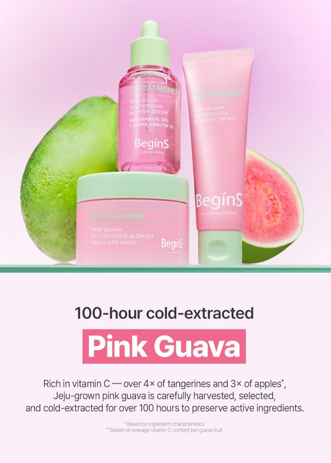 Glutathione Wash-Off Mask - Pink Guava Jelly Face Mask with Vitamin C & Niacinamide for Hydration | 3.17 Fl Oz