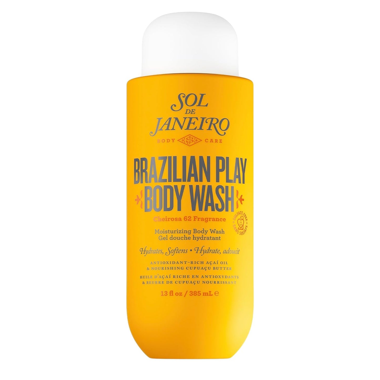 Brazilian Play Body Wash - Moisturizing Shower Gel in Cheirosa 62 Scent | Nourishing Formula for Soft Skin