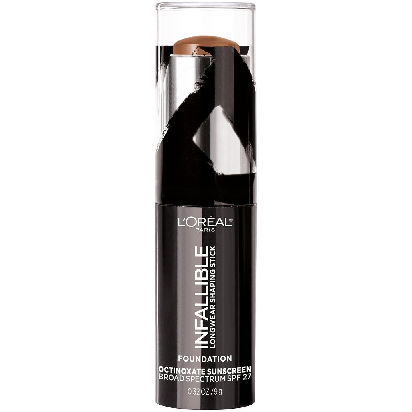 L'Oreal Paris Infallible Longwear Shaping Stick Foundation - 411 Chestnut, 0.32 Oz Tube