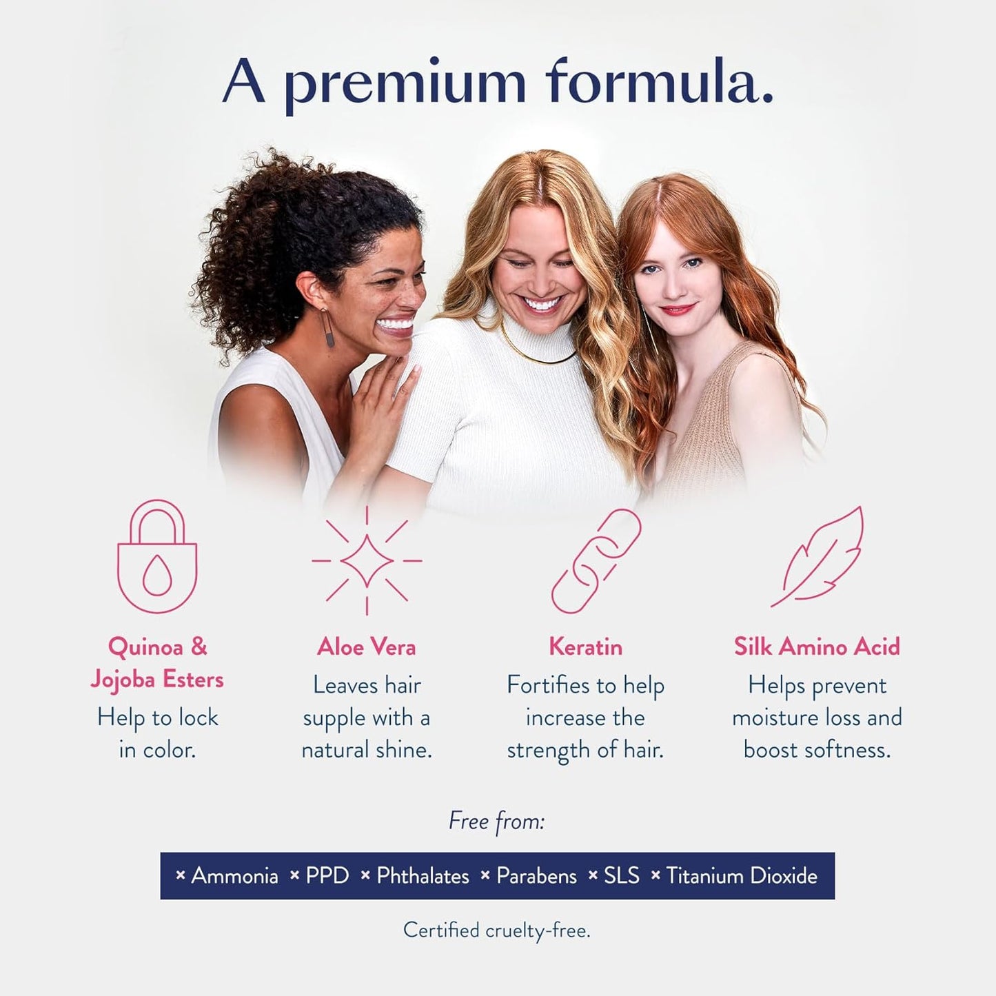 Permanent Hair Color Kit - Dark Blonde Copper Gold | Ammonia-Free Dye for 100% Gray Coverage