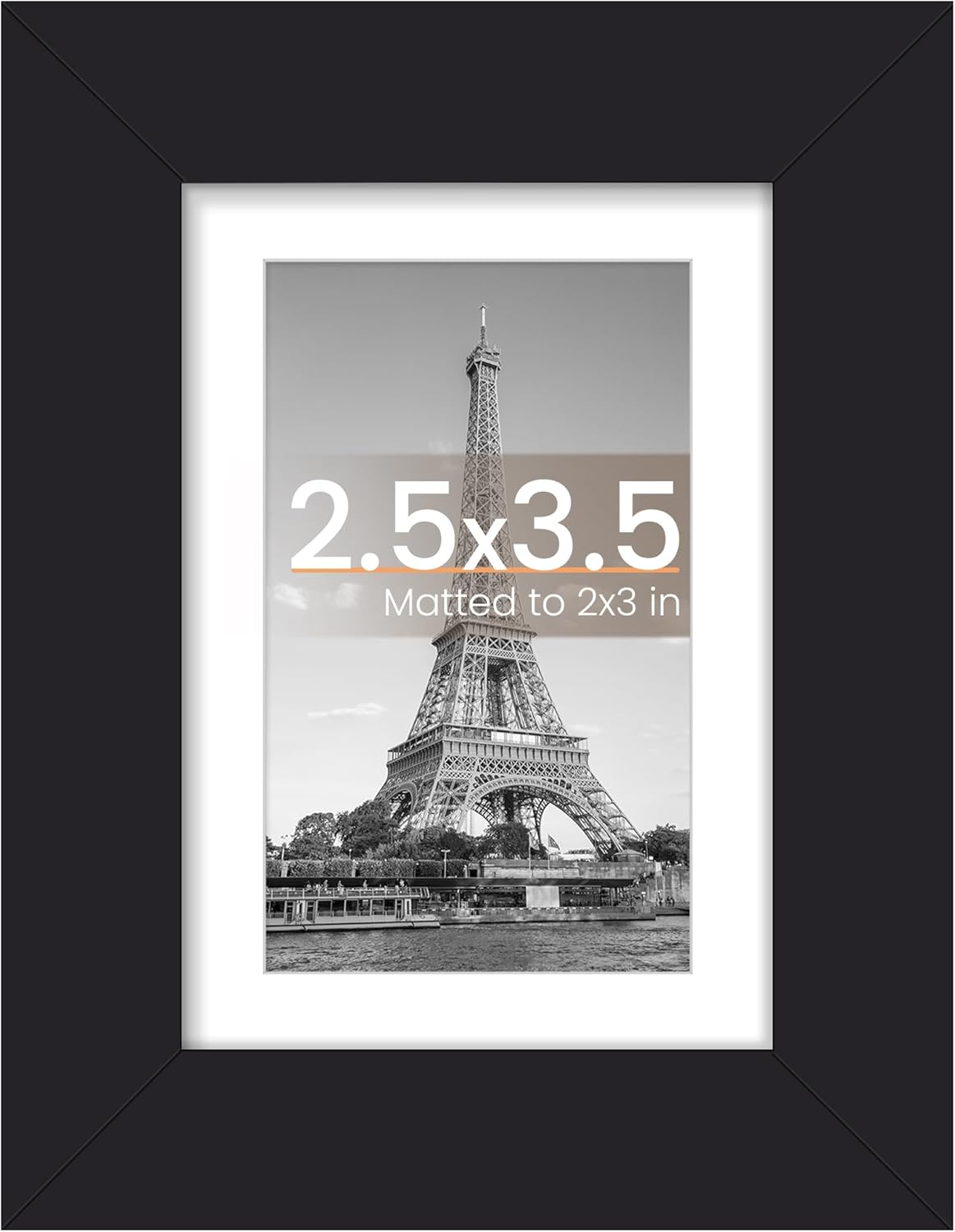 Upsimples 11x14 Picture Frame - Display 8x10 Photos with Mat or 11x14 Without Mat | Black Wall Hanging Frame