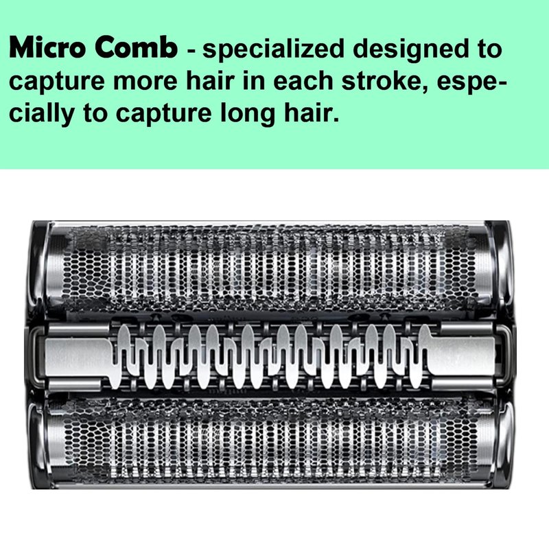 Series 7 Replacement Head 73S for Braun Electric Shaver, S7 Replacement Head Compatible with Braun Razor New Generation 7020s 7025s 7085cc 7027cs 7071cc 7075cc (2 Count)