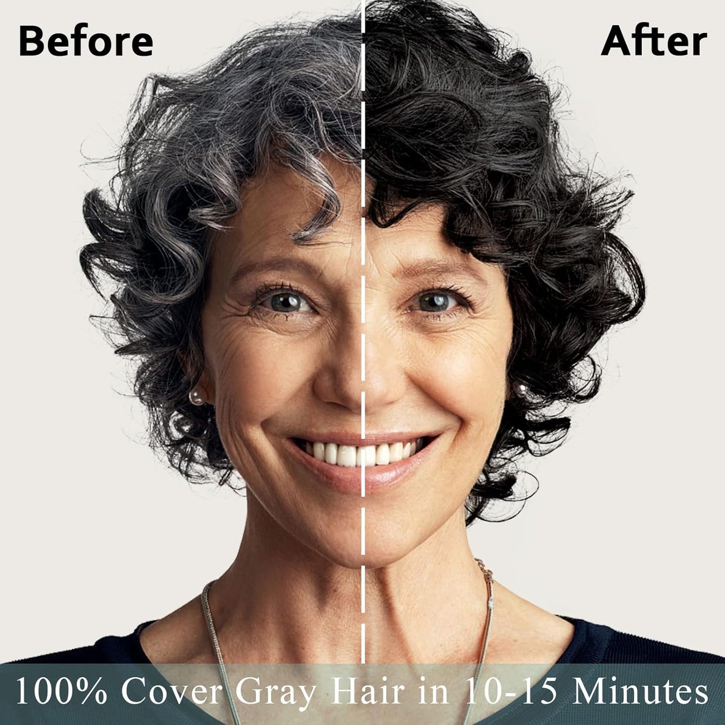 Instant Black Hair Shampoo for Gray Hair - Herbal 3-in-1 Dye for Men & Women | 16.90 Fl Oz
