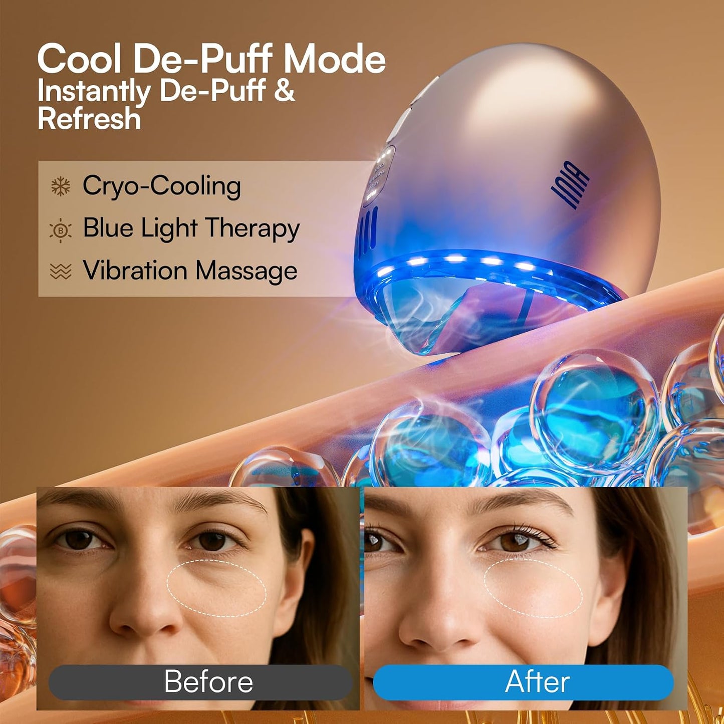 7-in-1 Red Light Therapy Gua Sha Facial Massager - Thermal & Cryo Modes for Puffiness & Firming