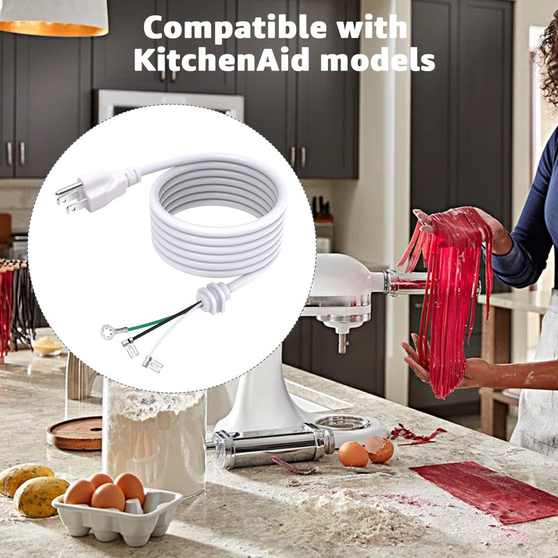 Norward Mixer Cord Power 9701025 for KitchenAid Stand Mixer Replacement,Cord-Power for KitchenAid Various Models