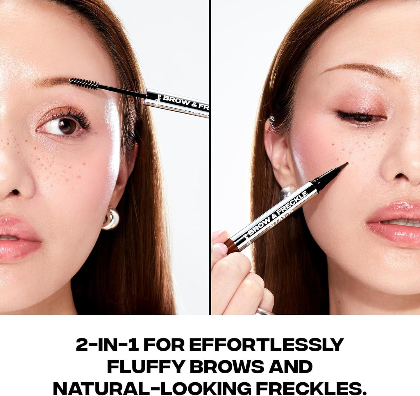 Sacheu Brow & Freckle Tinted Eyebrow Gel | 2-in-1 Longwear Water Resistant Tint, Caramel Latte