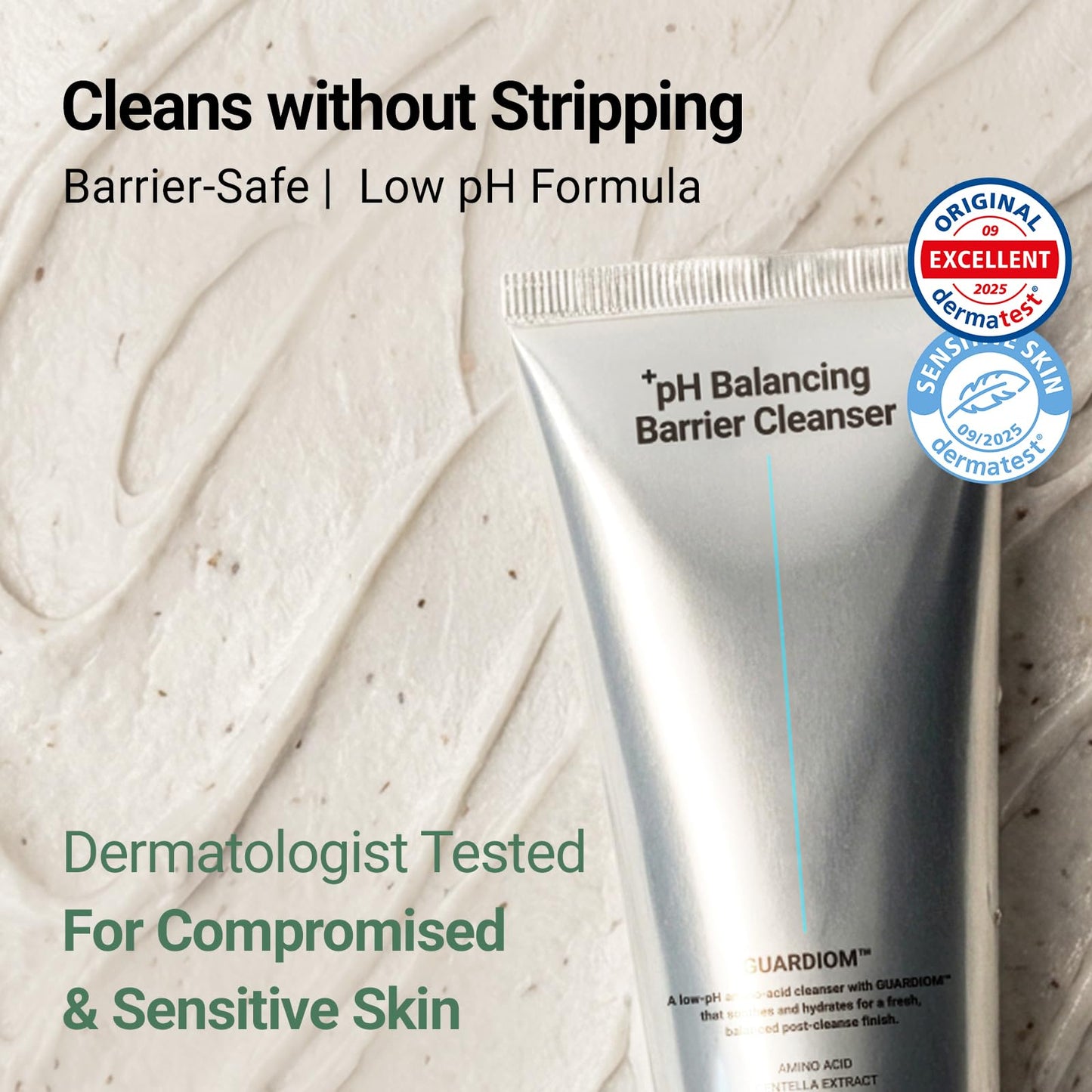 DA EFFECT pH Balancing Barrier Cleanser | Hydrating Face Cleanser for Sensitive & Acne-Prone Skin | Soothing Gentle Amino Acid Face Wash with 6-Ceramide Complex & Centella, Non-Stripping Formula, 90ml