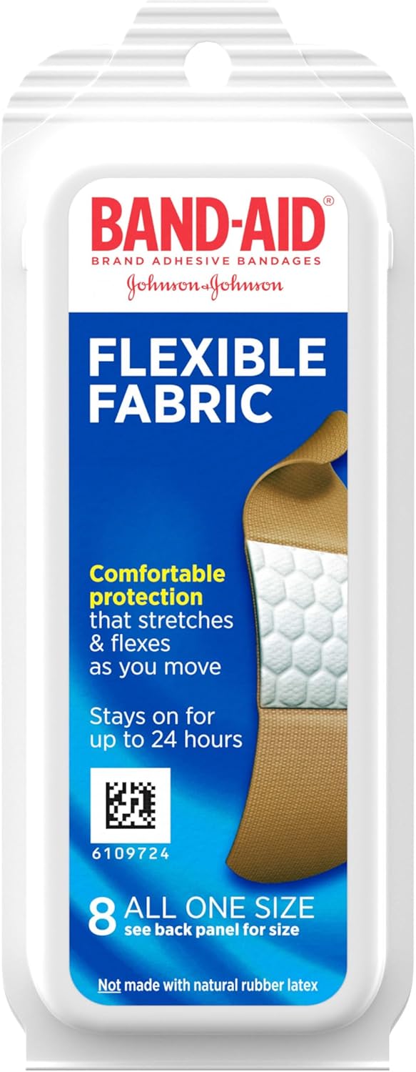 Flexible Fabric Adhesive Bandages - Comfortable Sterile Wound Care for Cuts & Scrapes | 100 Count