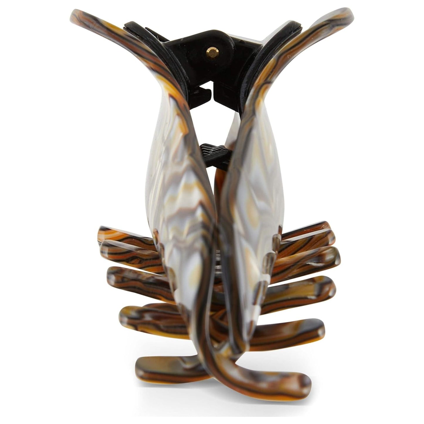 Allure Jumbo French Hair Clip - Large Onyx Jaw Clip for Thick Hair