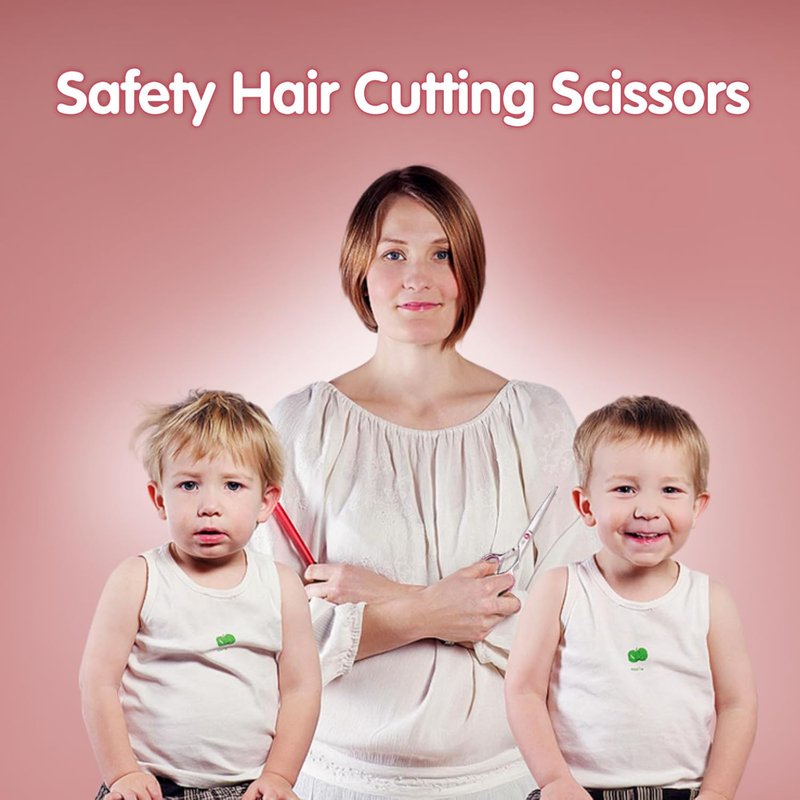 Toddler Haircut Scissors Kit - 11-Piece Stainless Steel Hair Clippers for Kids | Professional Barber Grooming Tools