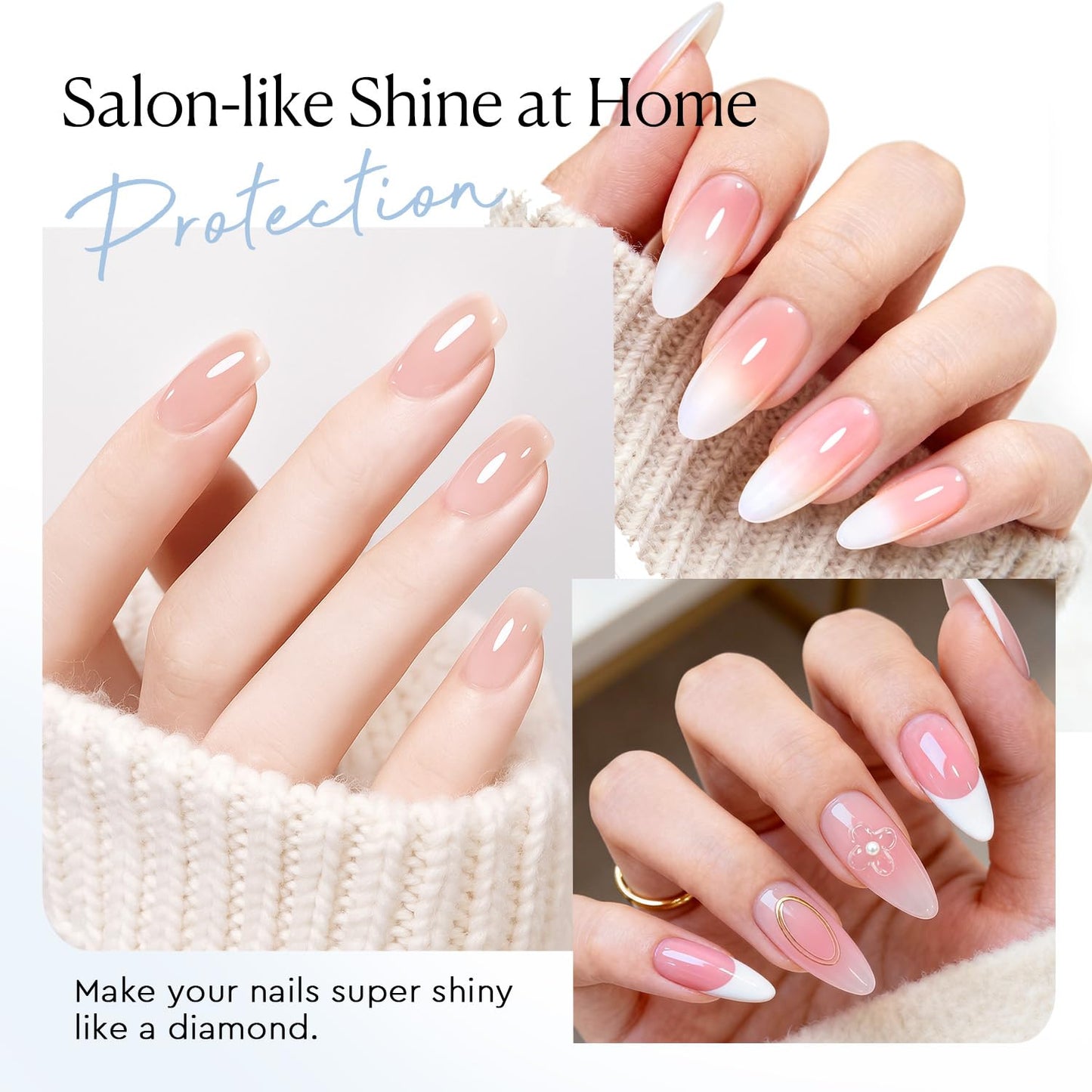 Instant Dry Top Coat for Nail Polish - Quick Dry Clear Finish, High Gloss Shine & Chip Resistant | Perfect for Fast Manicures