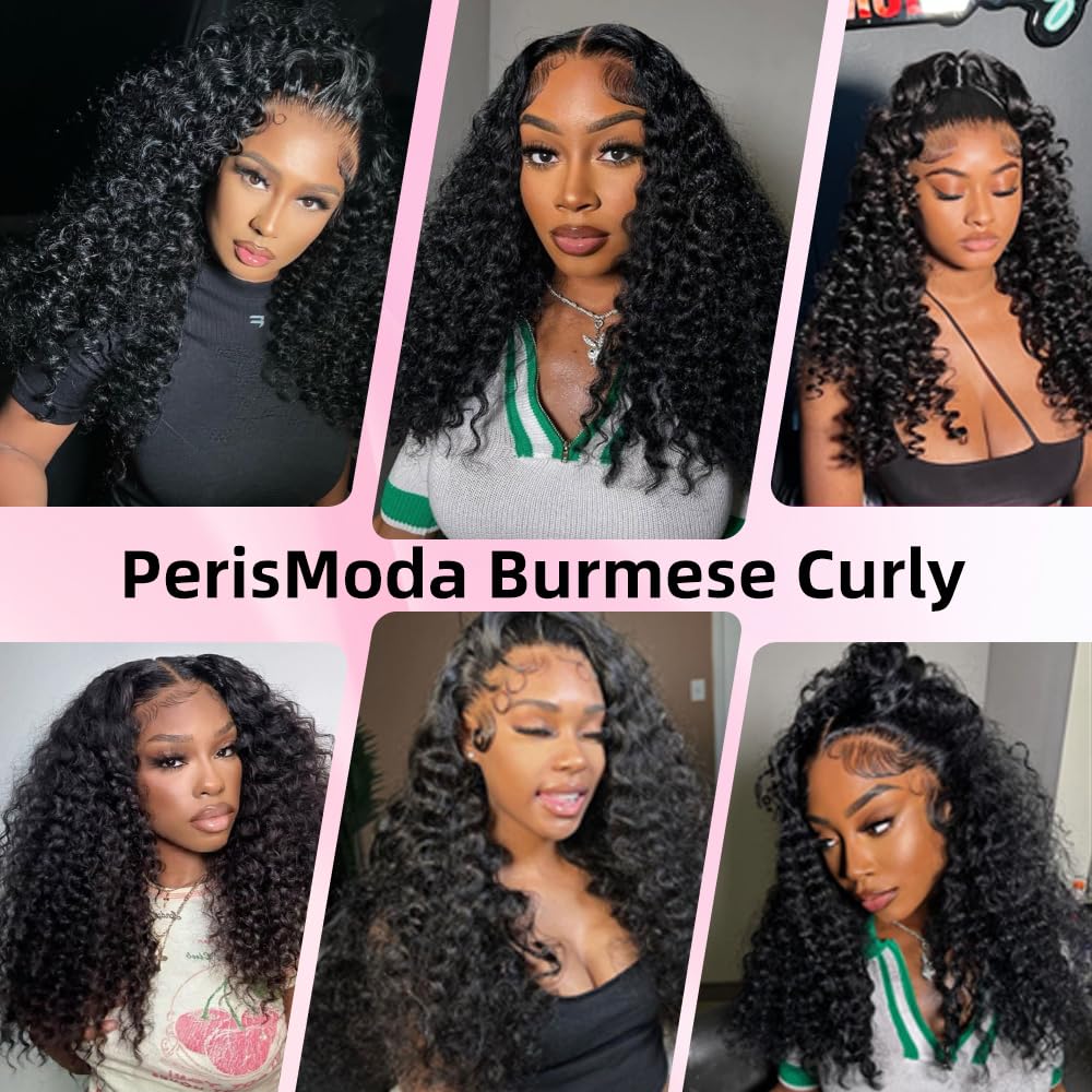 Burmese Curly Hair Bundles - 100% Unprocessed Raw 15A Kinky Curly Weave | 18-20-22 Inch, Natural Color