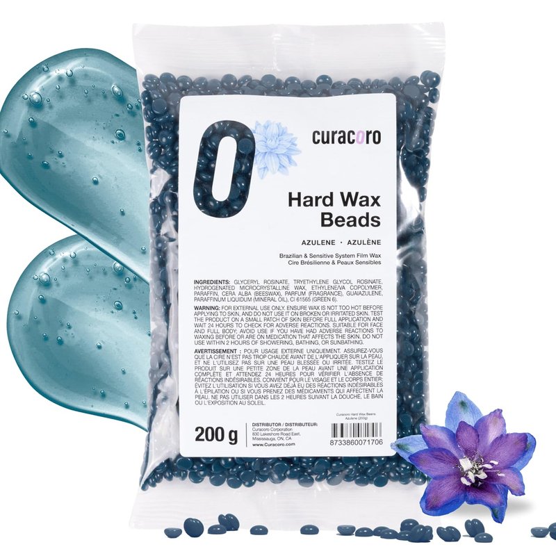 Curacoro Waxing Essentials - Hair Removal Products for Full Body Waxing on Face, Body, Brazilian, Bikini, Legs, Underarms, Skin-Friendly Wax Beads for Women & Men