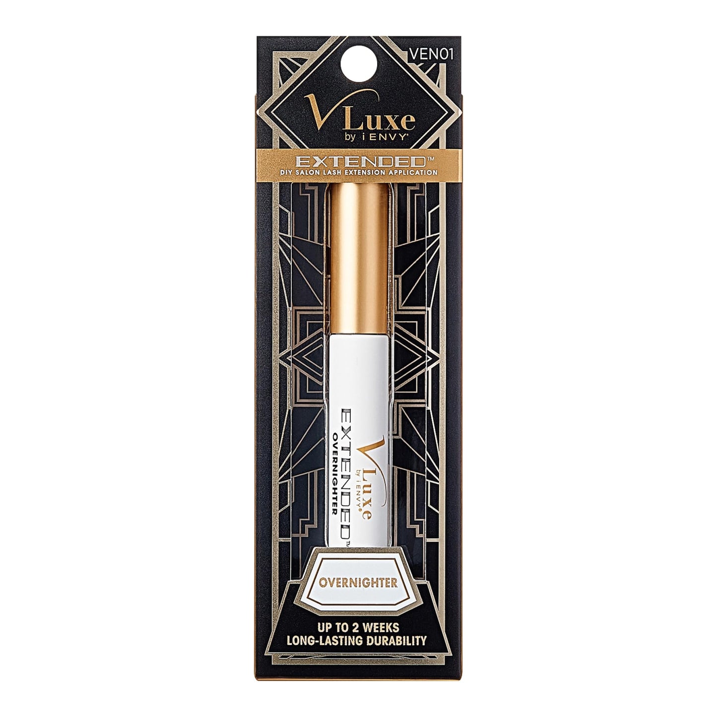 VLuxe DIY Eyelash Extension Overnighter, Lash Sealer For Extensions, Cluster, Individual False Lash, Long-Lasting Extended Wear Up to 14 Days, Smudge-Free Sealant Safe on Natural Lashes (0.18oz)