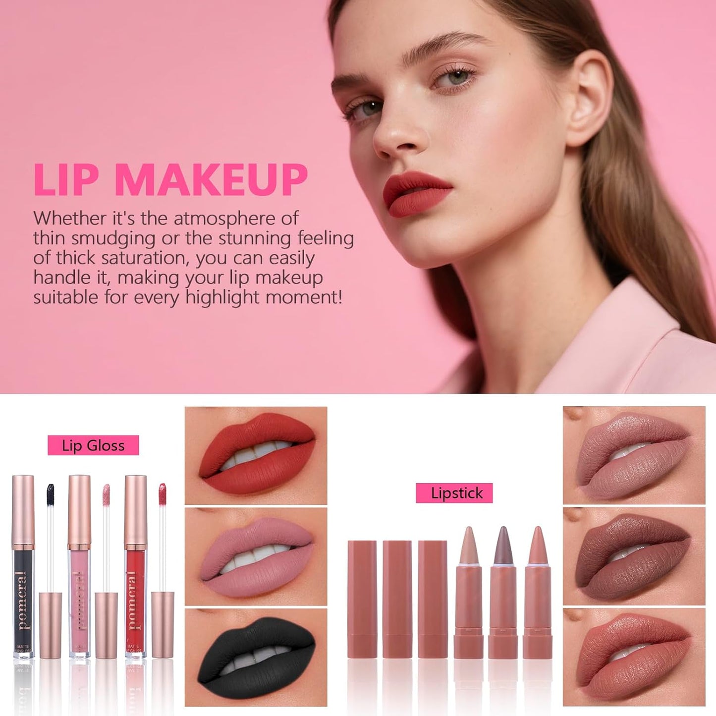 Makeup Kit for Women - Complete 12 Color Makeup Set with Eyeshadow Palette, Foundation, Lipstick & Brushes | Perfect Gift for Teens