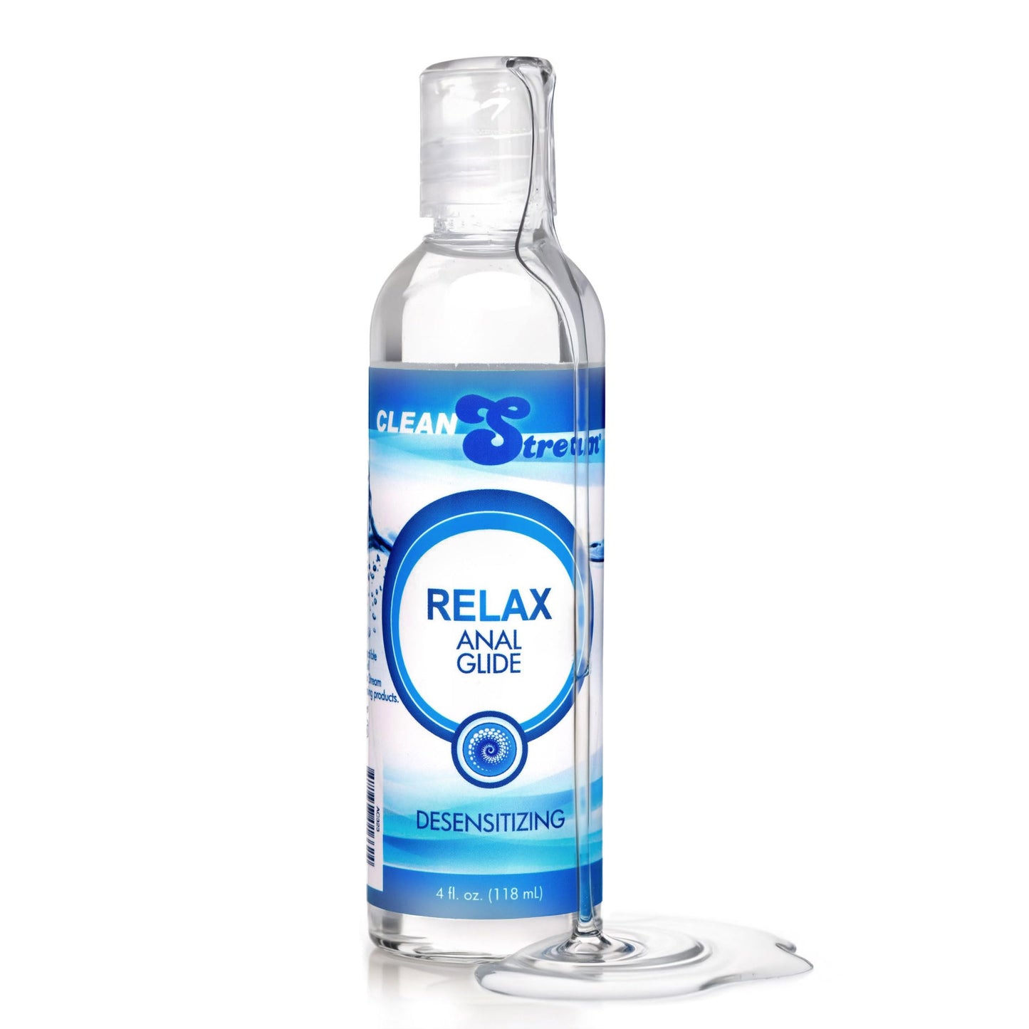 Cleanstream Relax WaterBased Glide | Unscented, FragranceFree Lubricant for Comfort & Smooth Use | Toy Compatible, Easy to Clean | NonSticky Liquid Formula | 4 oz