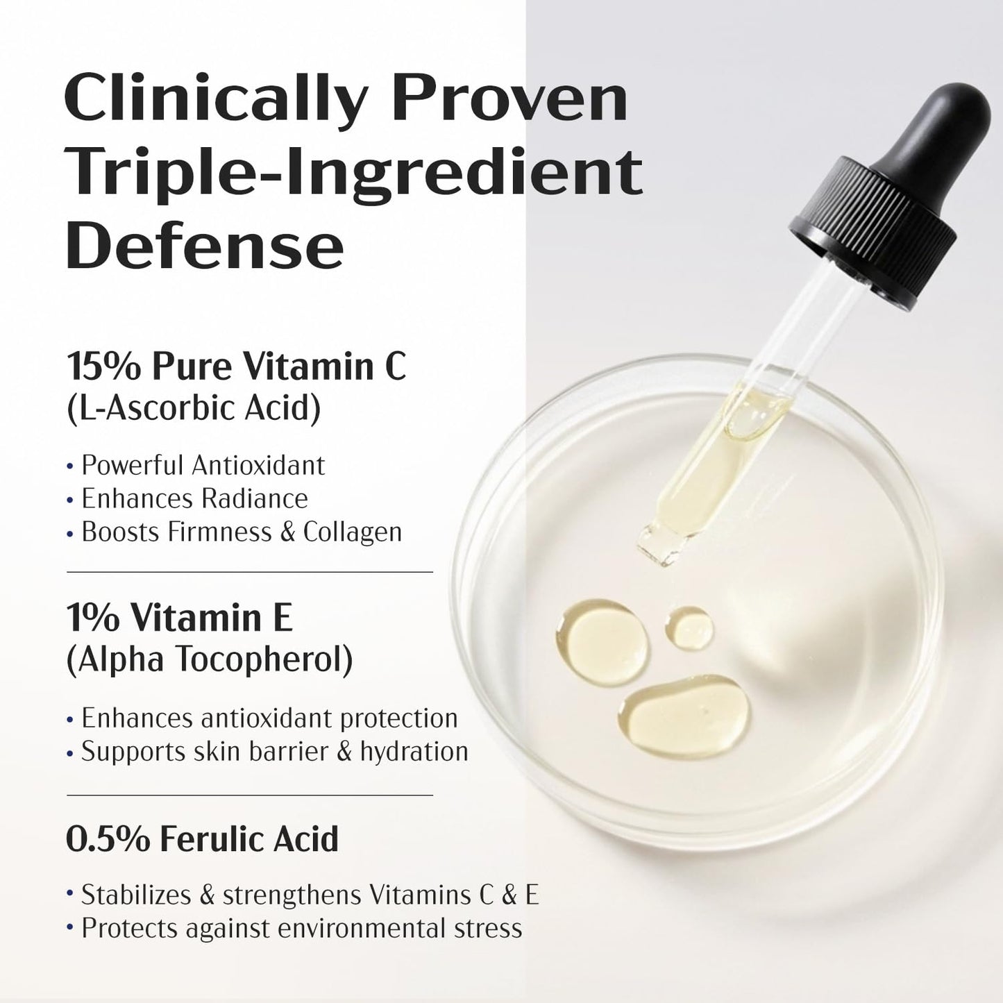 Lanmeri Ceuticals Vitamin C Serum - 15% Antioxidant Defense with Vitamin E & Ferulic Acid | 1 fl oz