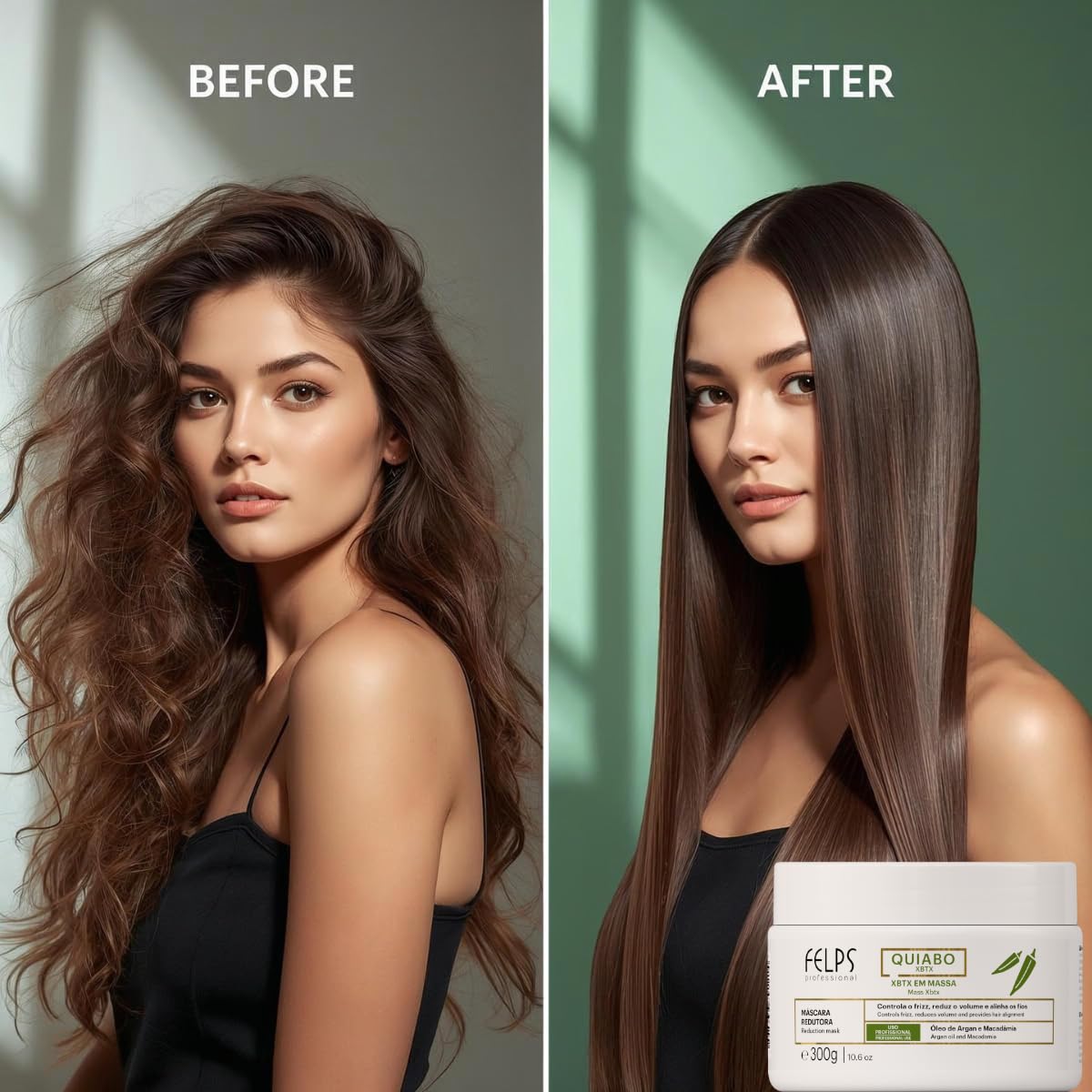 Felps Okra Volume Treatment - Argan & Macadamia Oil, 300g | Nourishing Hair Care