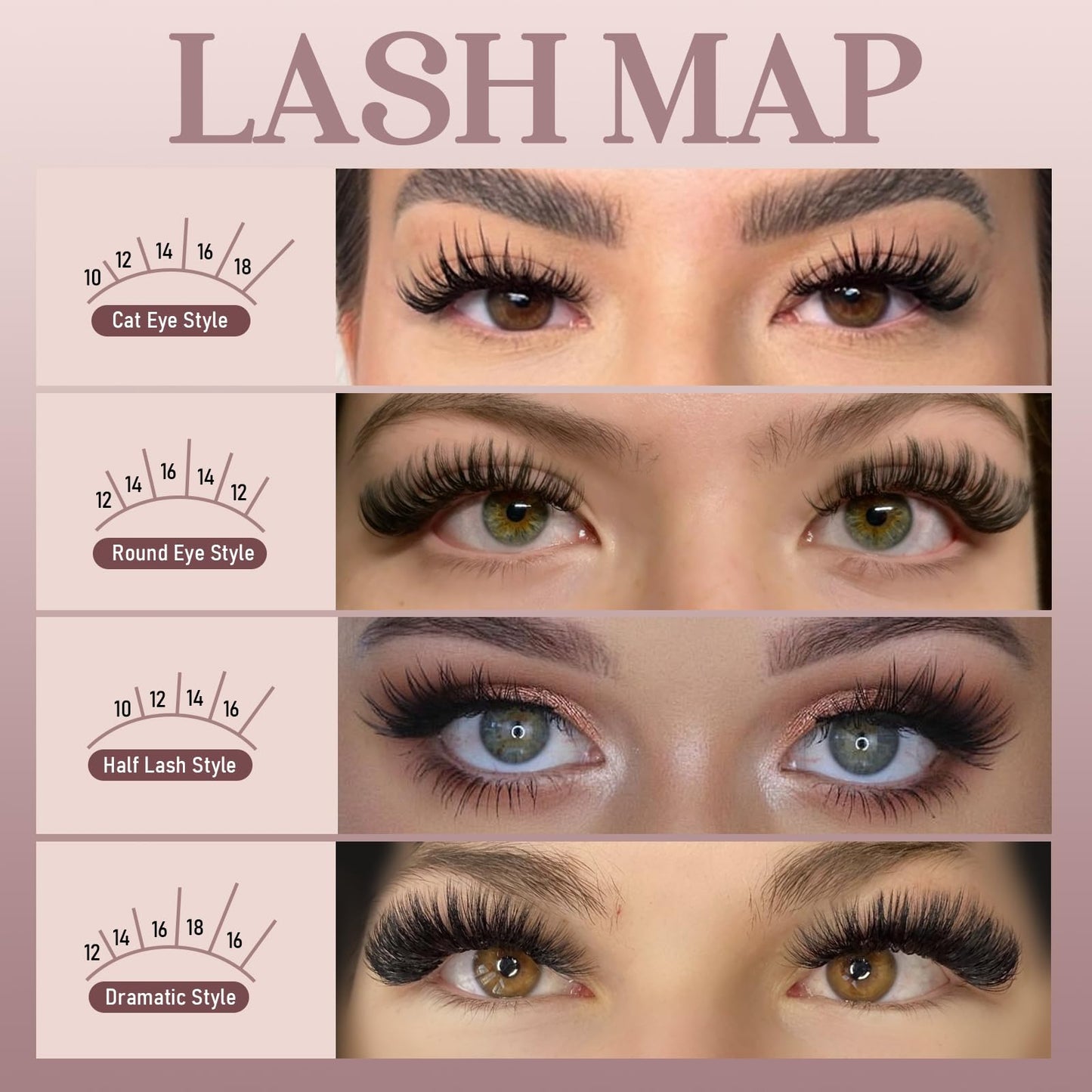 Azenlo Wispy Lash Clusters 30D+40D+60D+80D- 4 Styles 10-16mm DIY Eyelash Extensions, Natural Look Lightweight, Beginner Friendly Reusable 456pcs Individual Lashes for Everyday & Party Use