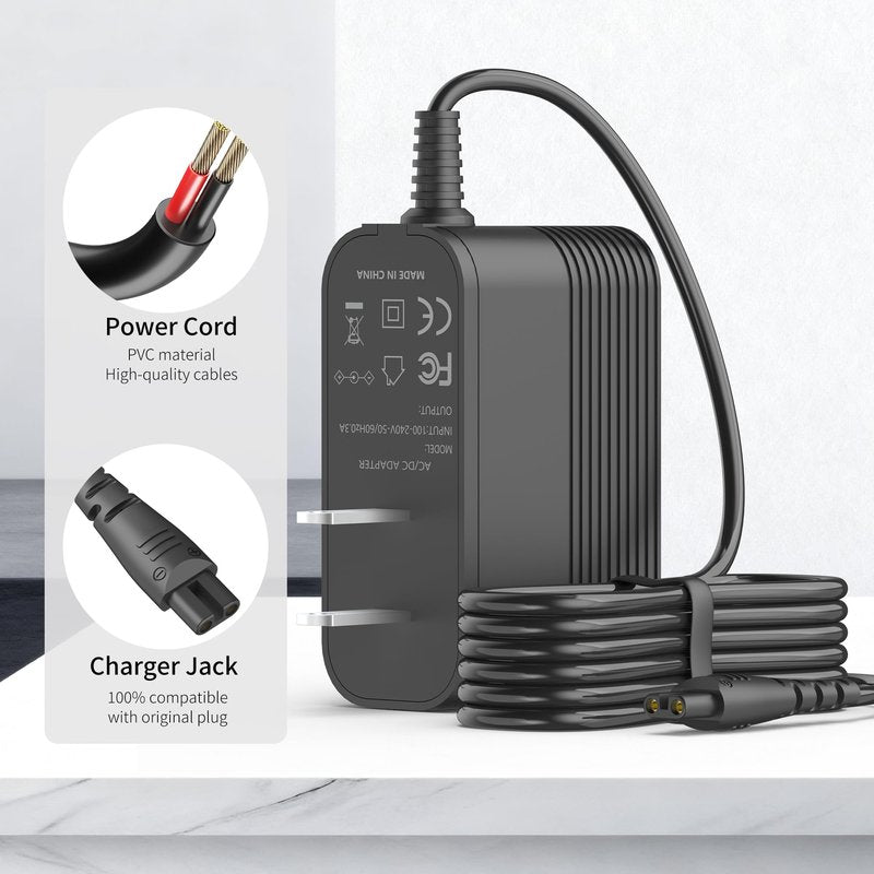 Charger for Remington Shaver for Replacement F5-5800 F5800 F5790 F4790 R5150 R6130 R-6150 MS2-390 MS3-2700 MS680 R9100 Shaver, Electric Razor Power Cord Adapter